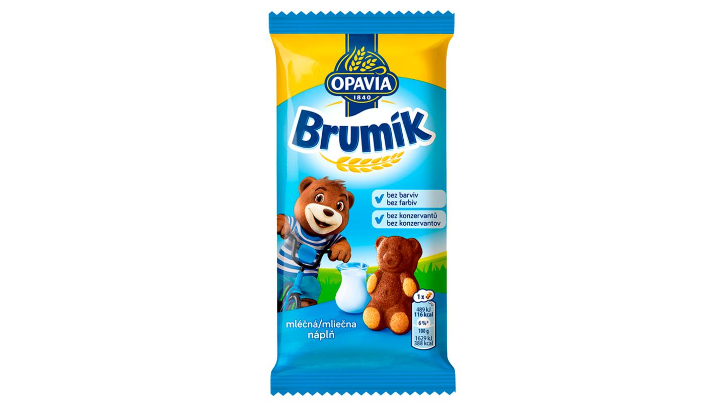 Opavia Brumík Mléčná náplň jemné pečivo 30g