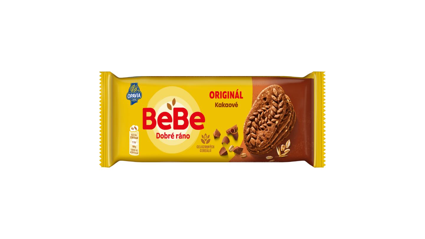 Opavia sušenky kakaové BeBe Dobré Ráno s kousky čokolády 50g