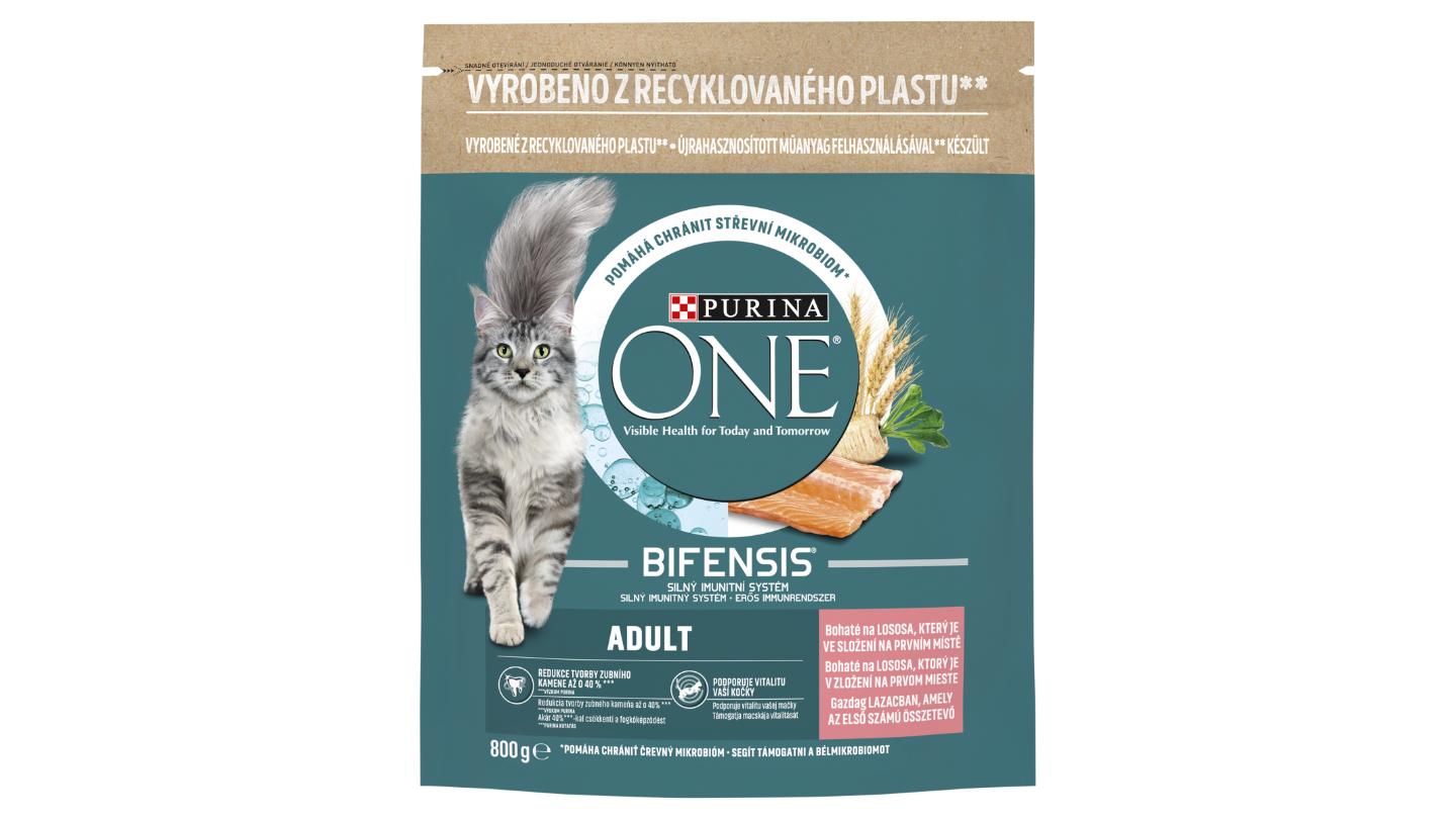 Purina ONE Bifensis Adult granule pro kočky losos 800g