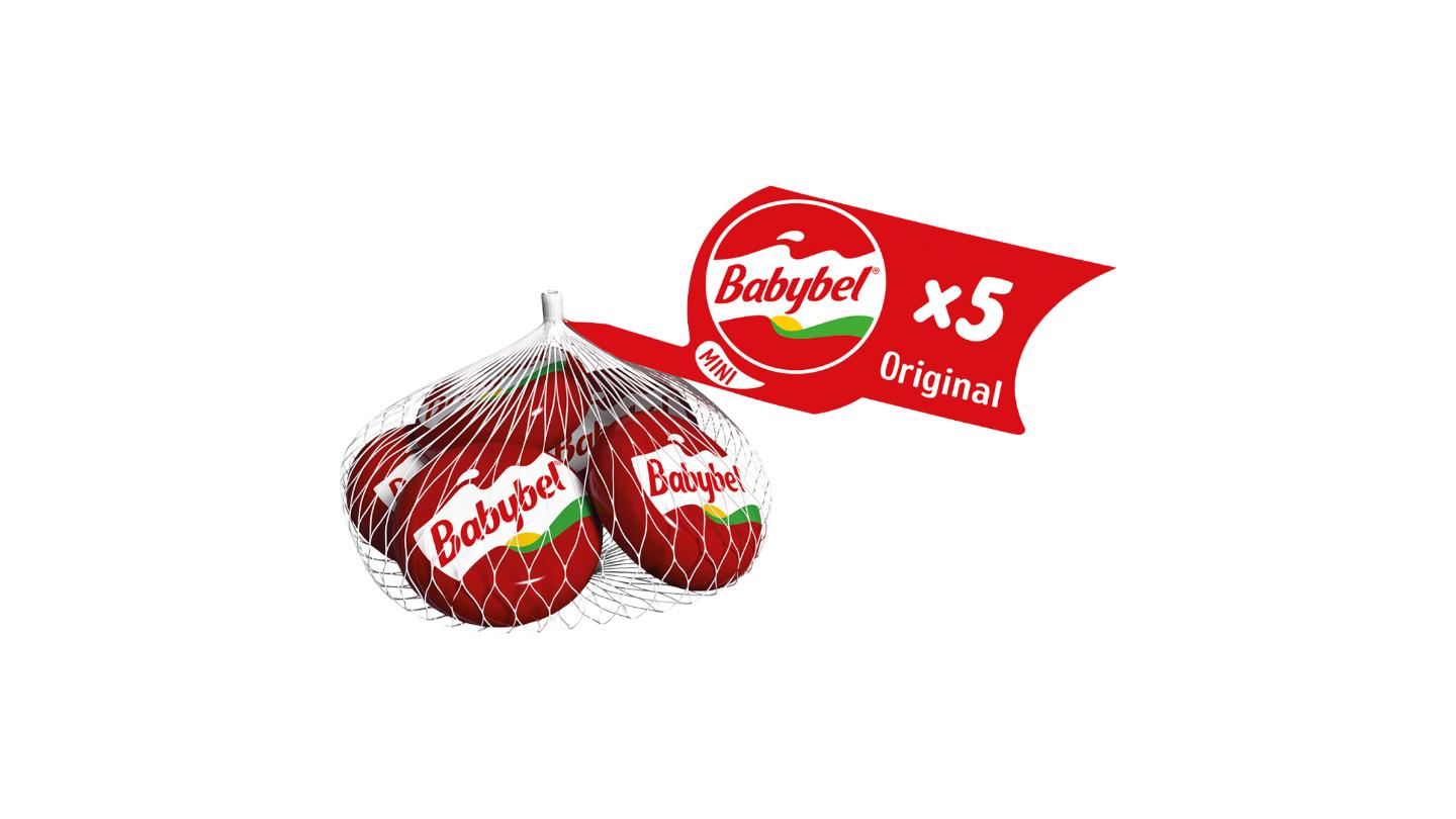 Babybel Mini Original poloměkký zrající plnotučný sýr 5 x 20g (100g)