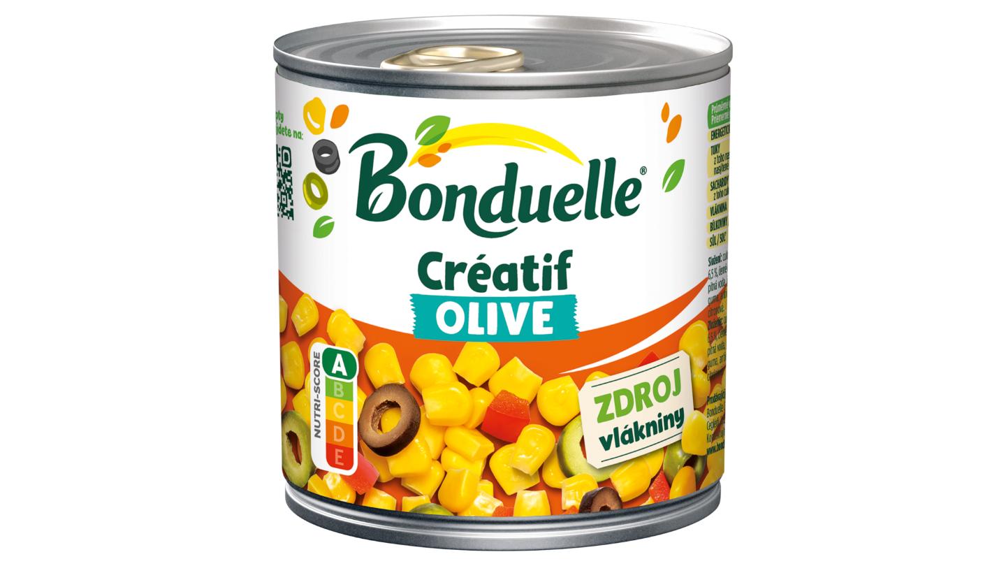 Bonduelle Créatif Olive zeleninová směs v mírně slaném nálevu 310g