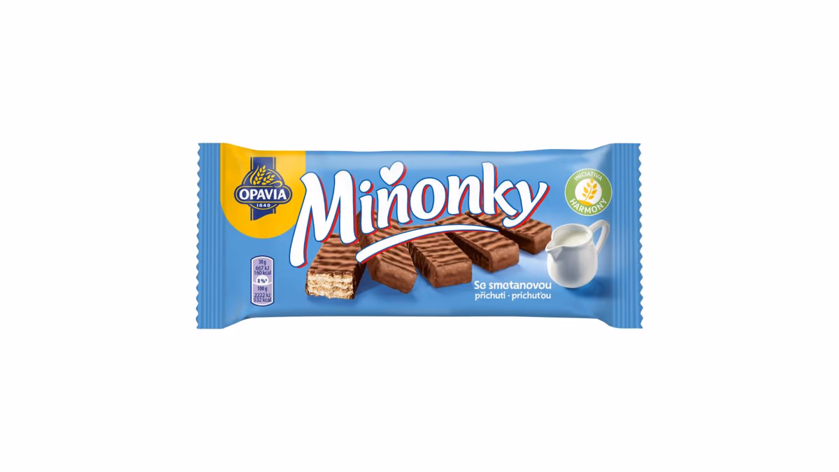 Opavia Miňonky Smetanové oplatky 50g