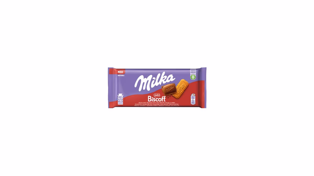 Milka Biscoff Lotus Chocolate Bar 90g