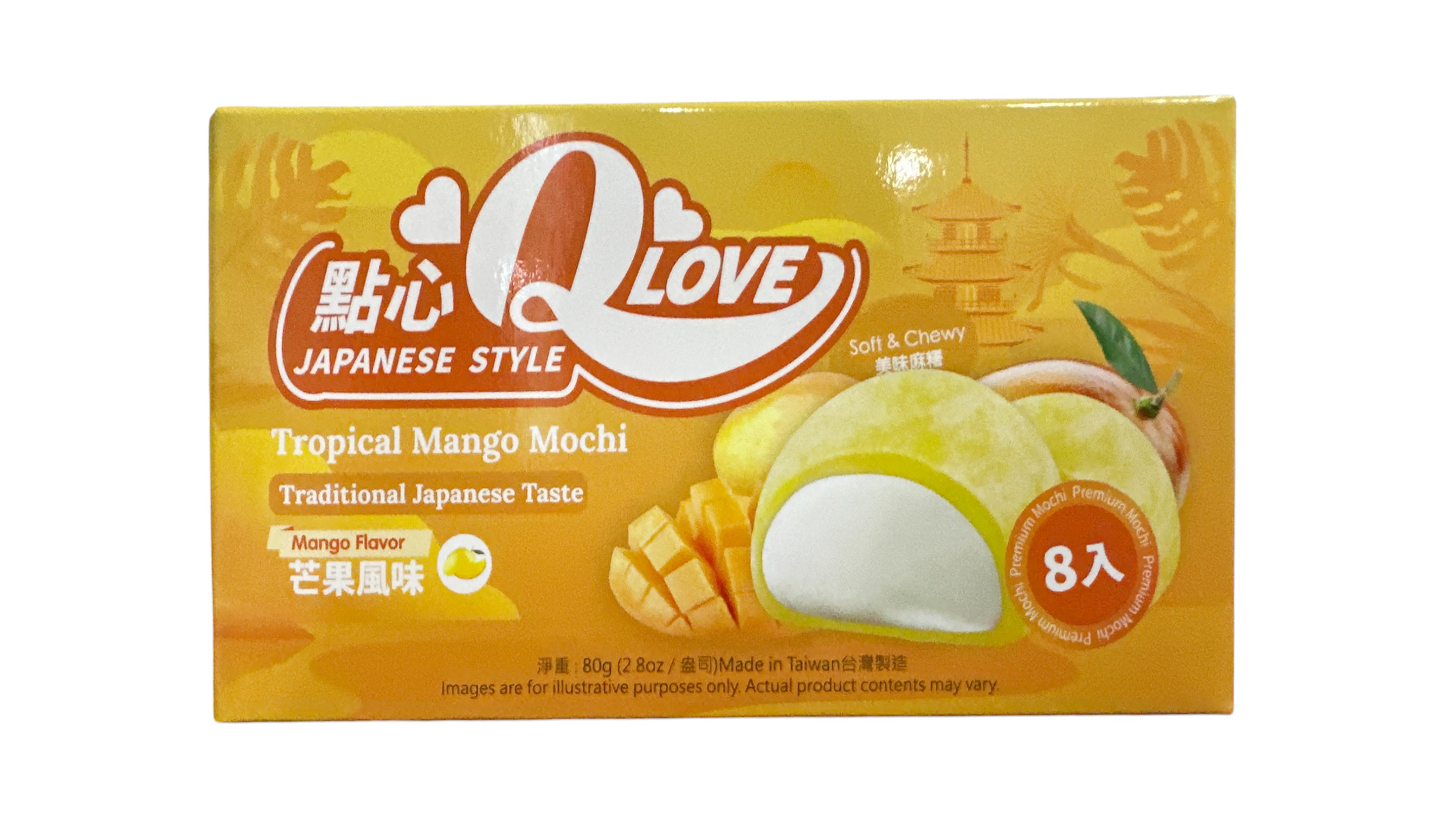 Q mochi s mangovou příchutí 80g
