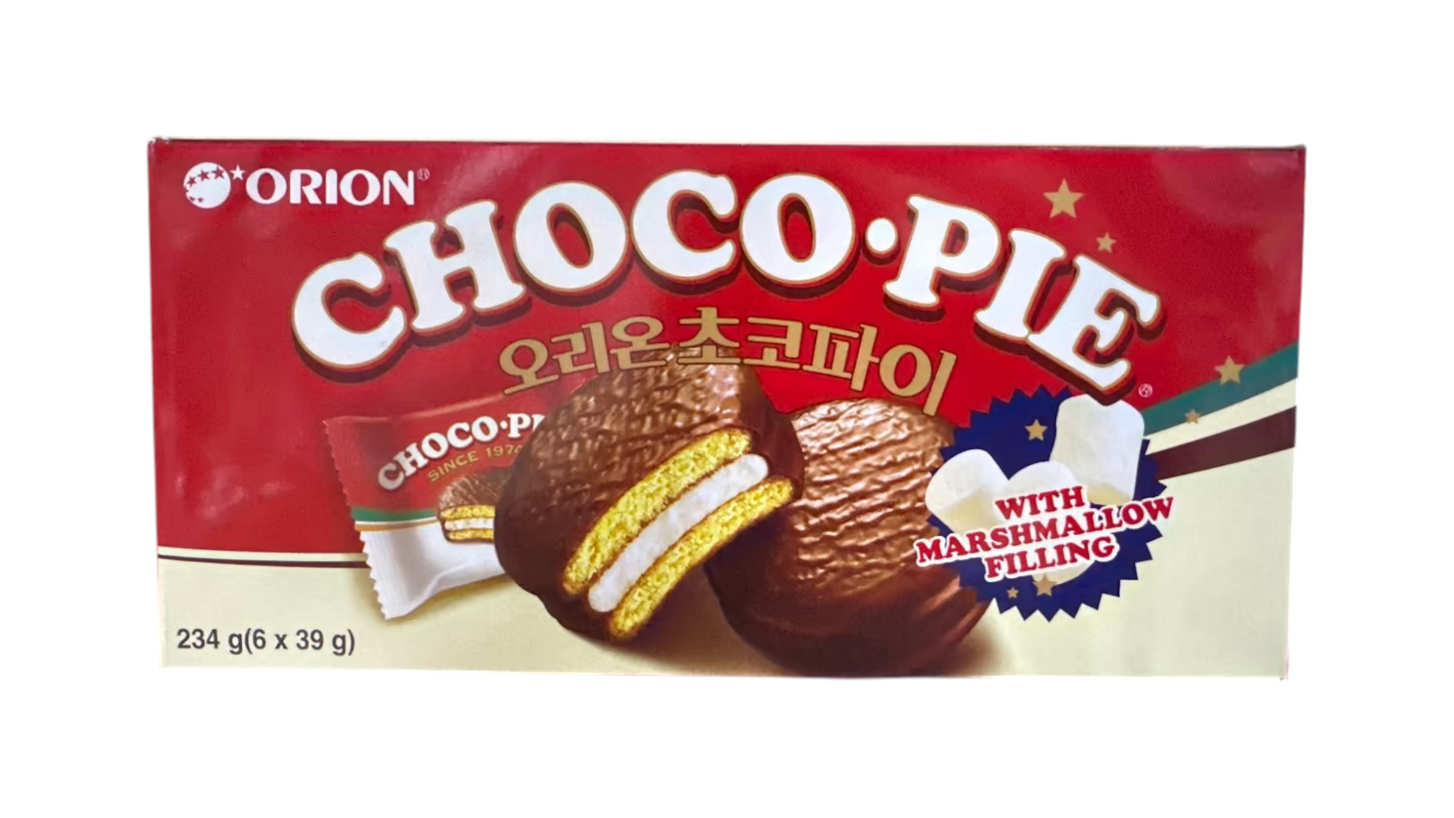Korejský Orion Choco Pie 6ks  234g