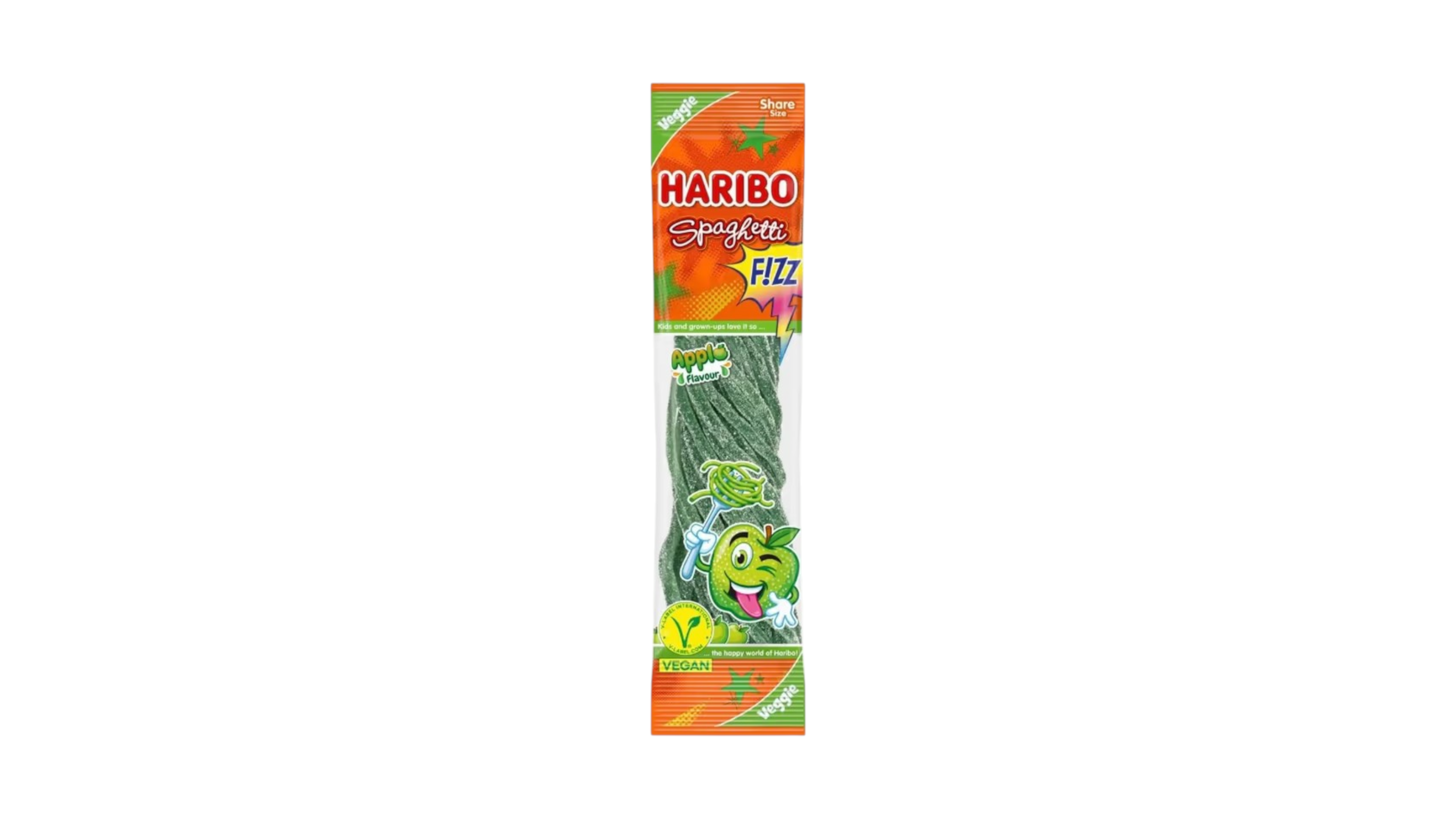Haribo Spaghetti Fizz Apple Flavour 200g - vegan