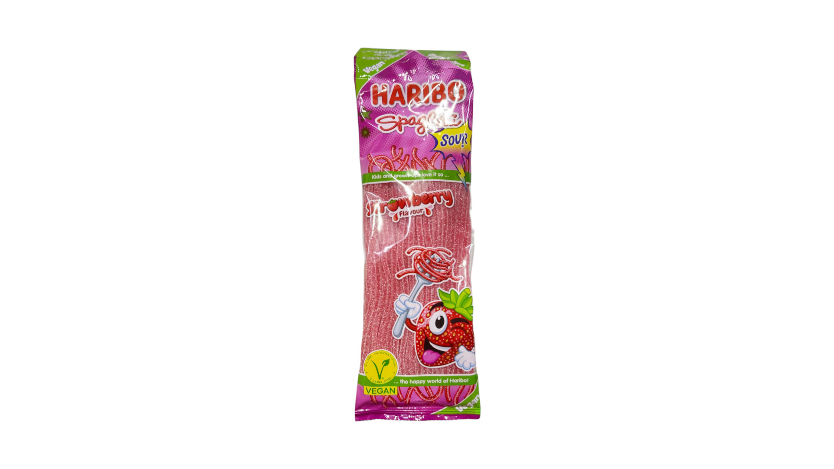 Haribo Spaghetti Fizz strawberr Flavour 200g - vegan