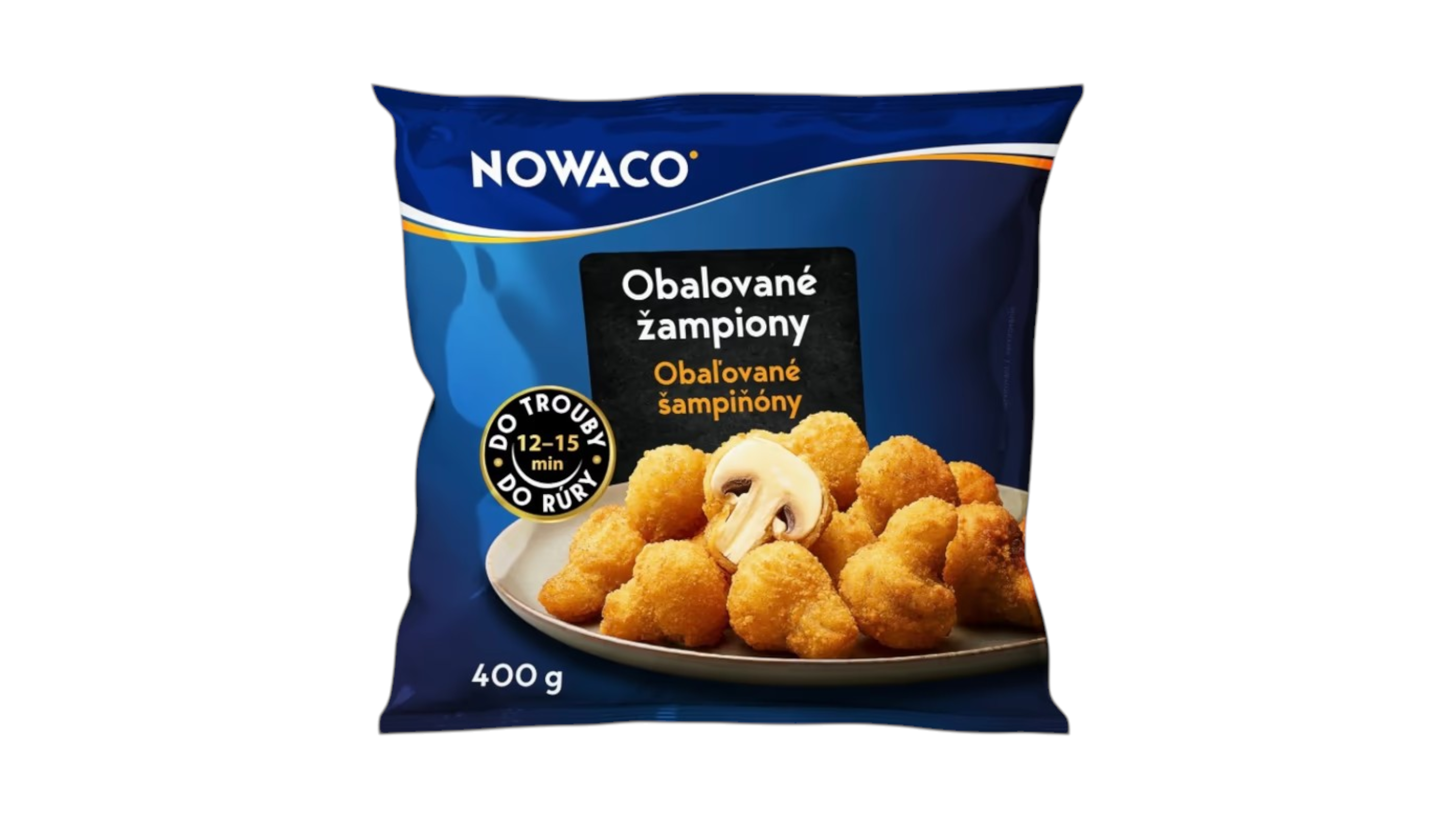 Nowaco Obalované žampiony 400g