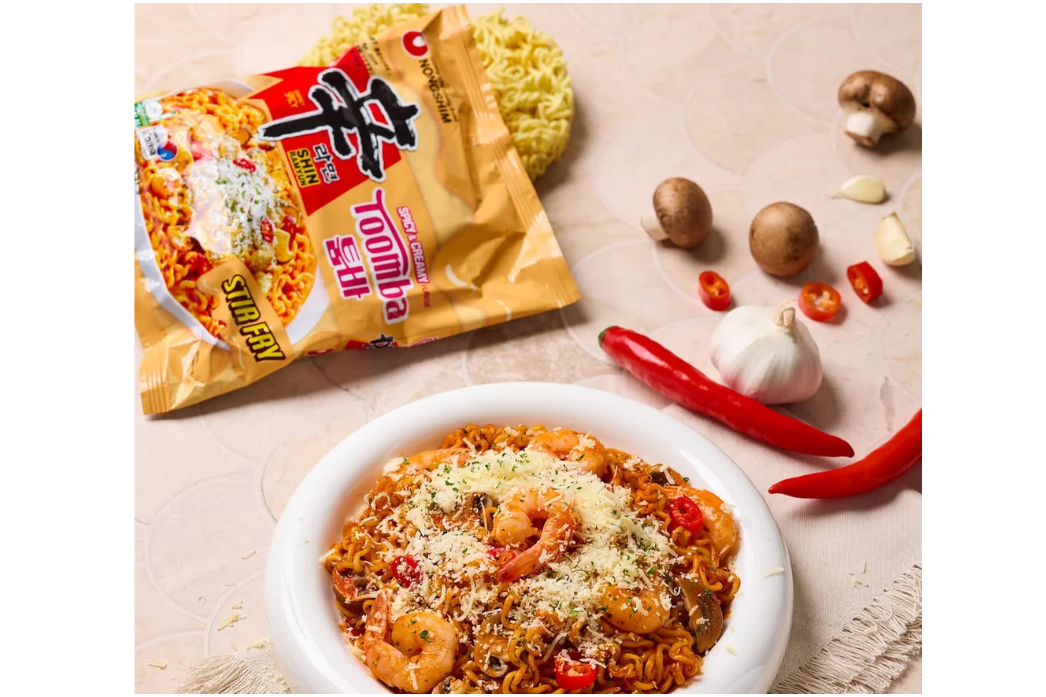 Nongshim Shin Ramyun Toomba krémová instantní nudlová polévka, pikantní 137 g