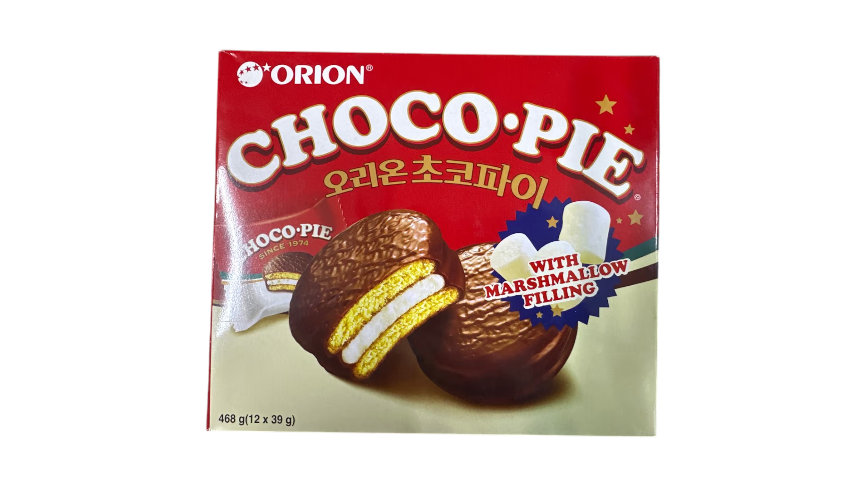 ORION CHOCO PIE WITH MARSHMALLOW FILLING 468G