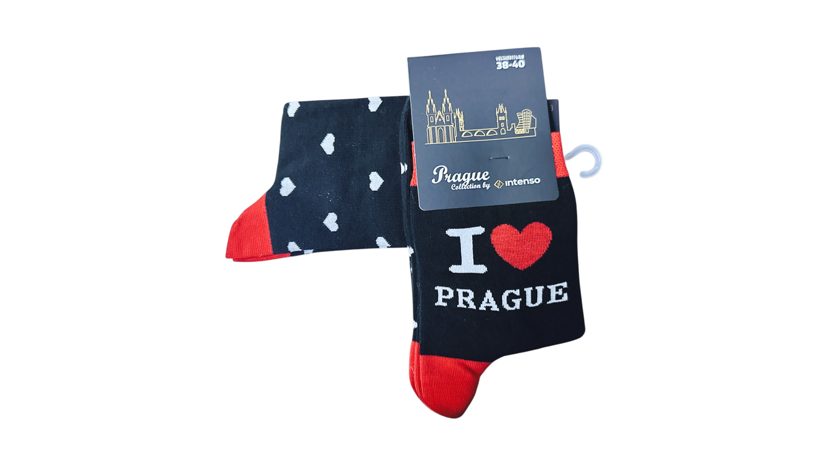 Intenso ponožky I Loge Prague se srdíčky vel.38-40 /1pár