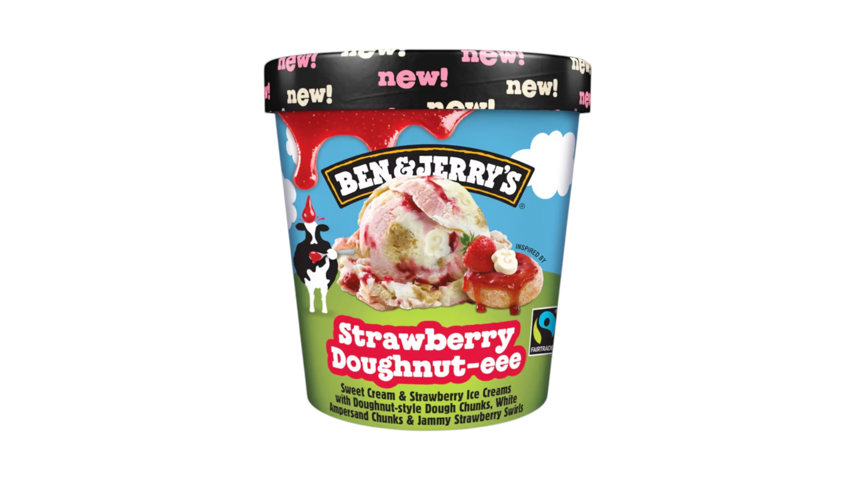 Ben & Jerry's Strawberry Doughnut-eee 465 ml