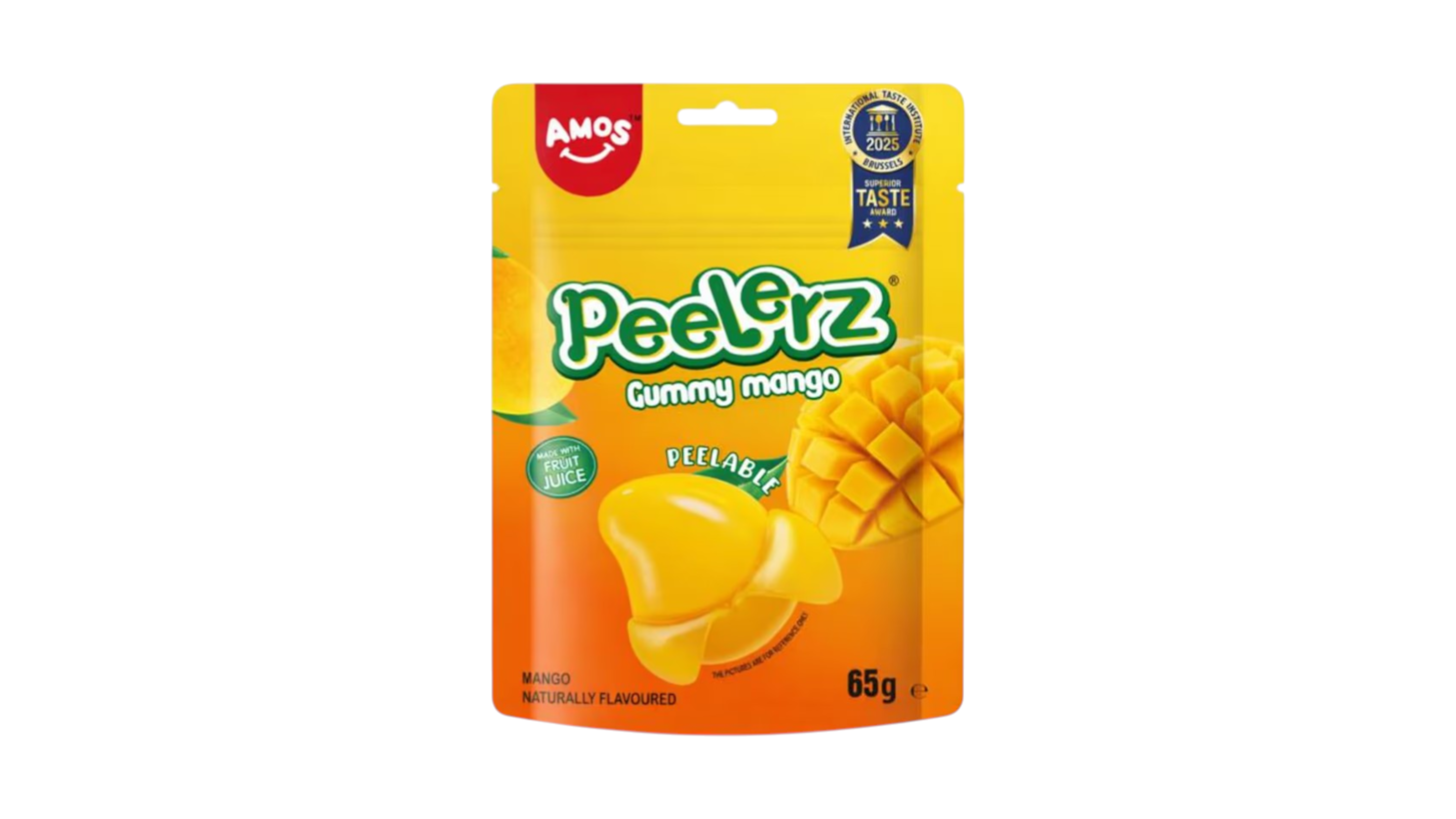 Amos Peelerz želé bonbóny s příchutí manga 65 g