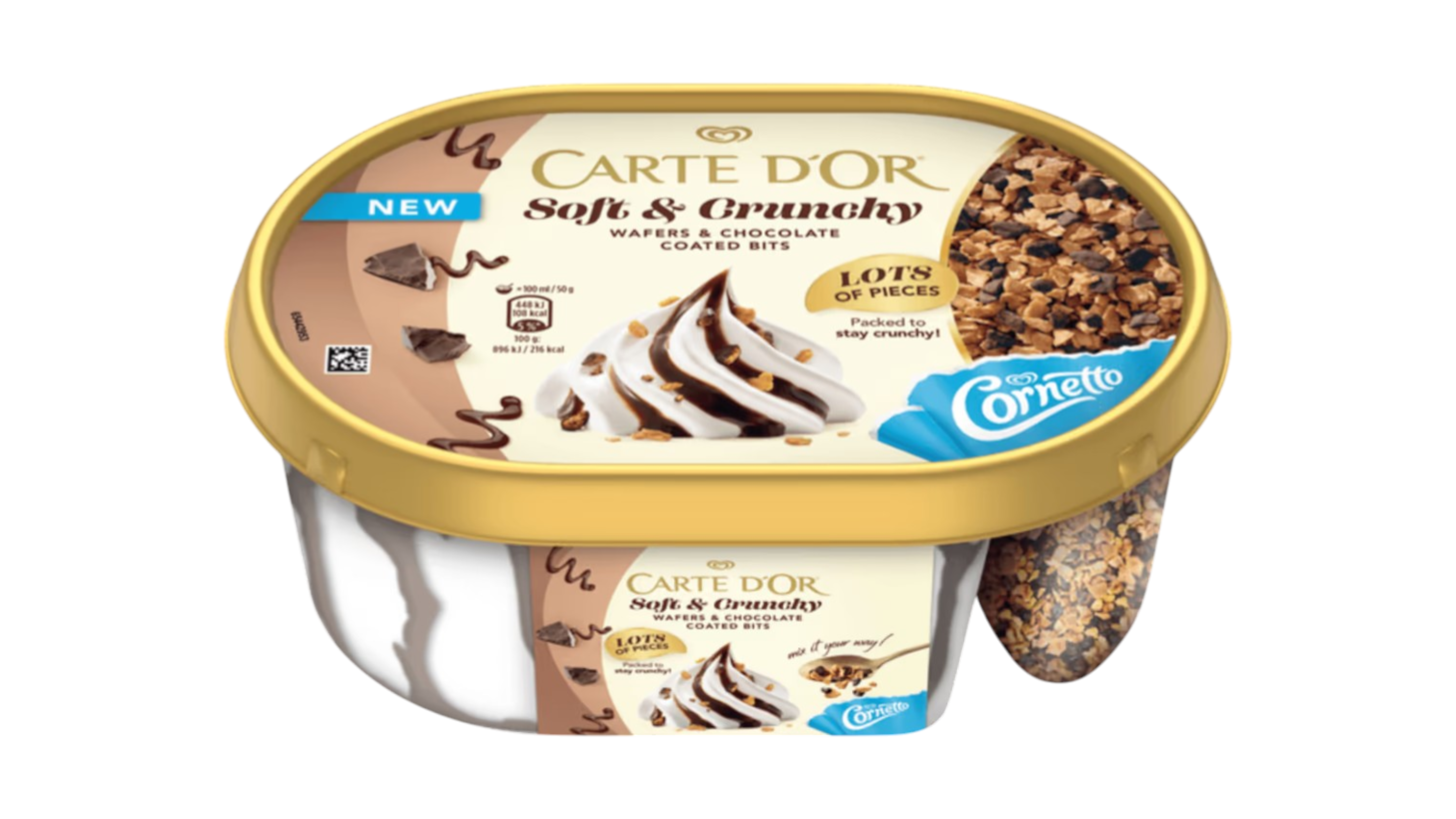 Carte D’Or Soft & Crunchy Wafers & Chocolate 750 ml