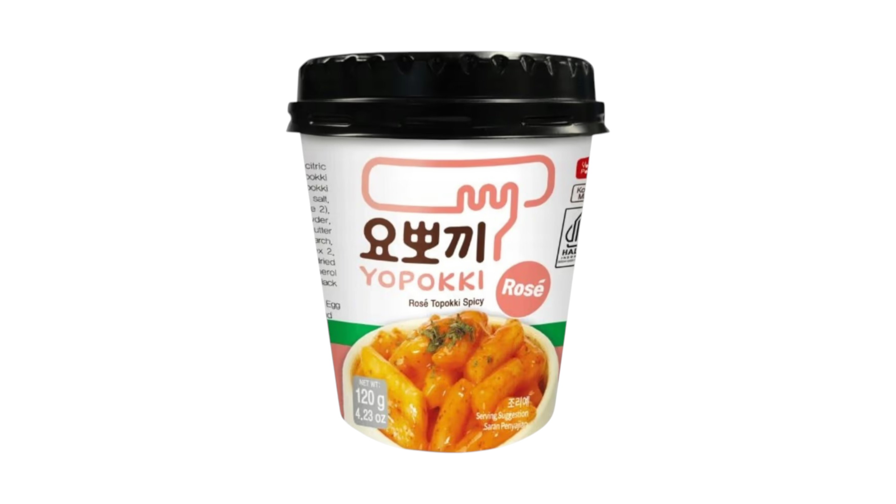 Yopokki Korejské rýžové koláčky Rose 120 g