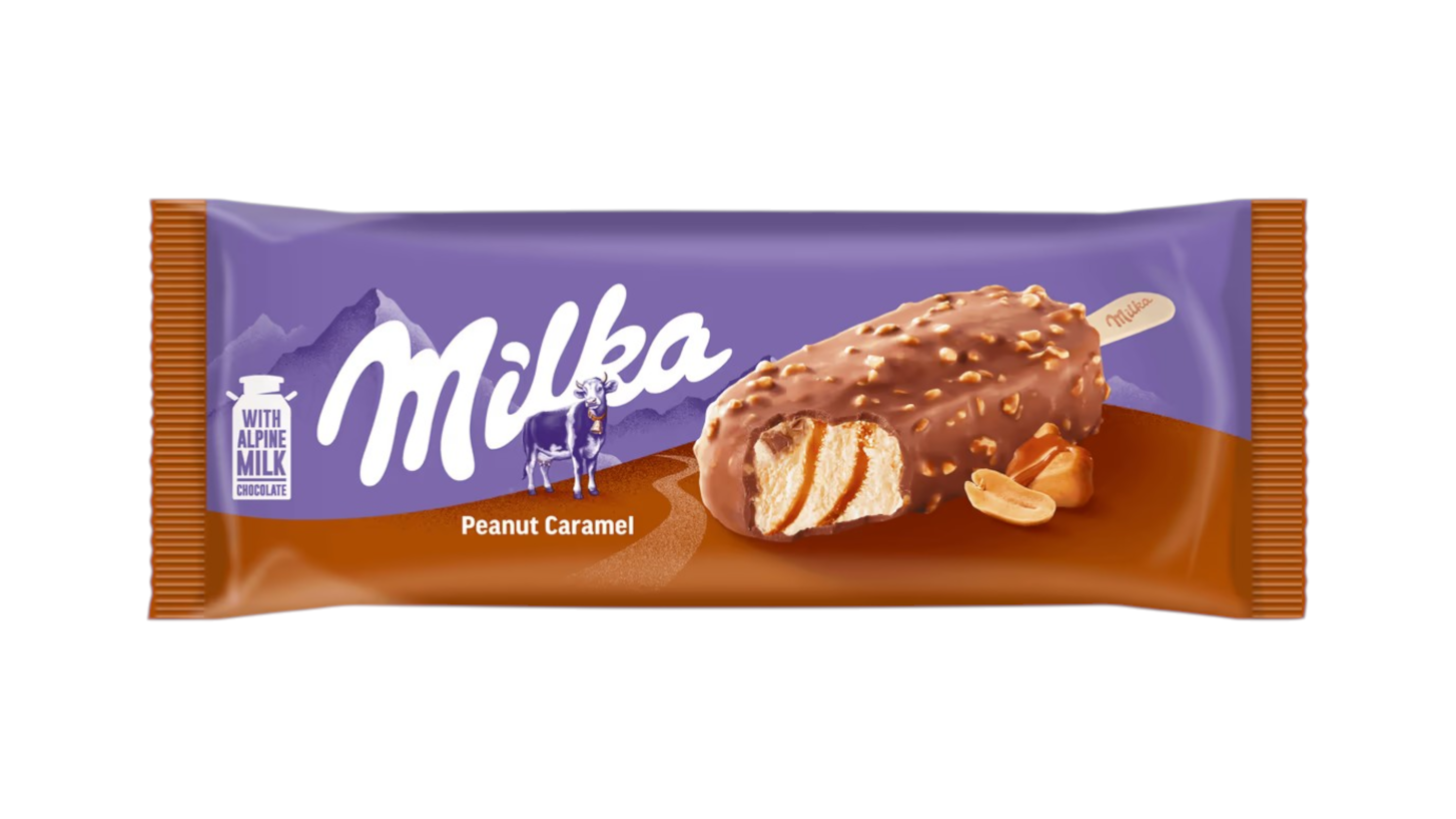 Milka Peanut Caramel nanuk mraz. 90 ml.