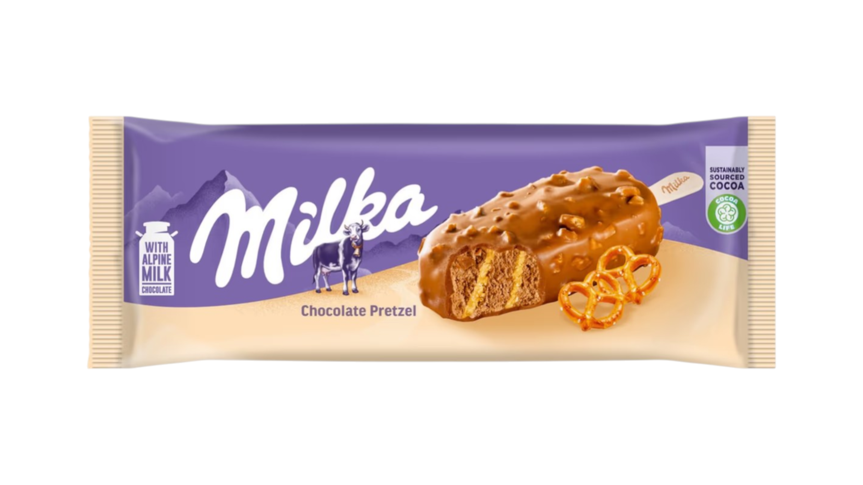 Milka Chocolate Pretzel nanuk mraz. 90 ml.