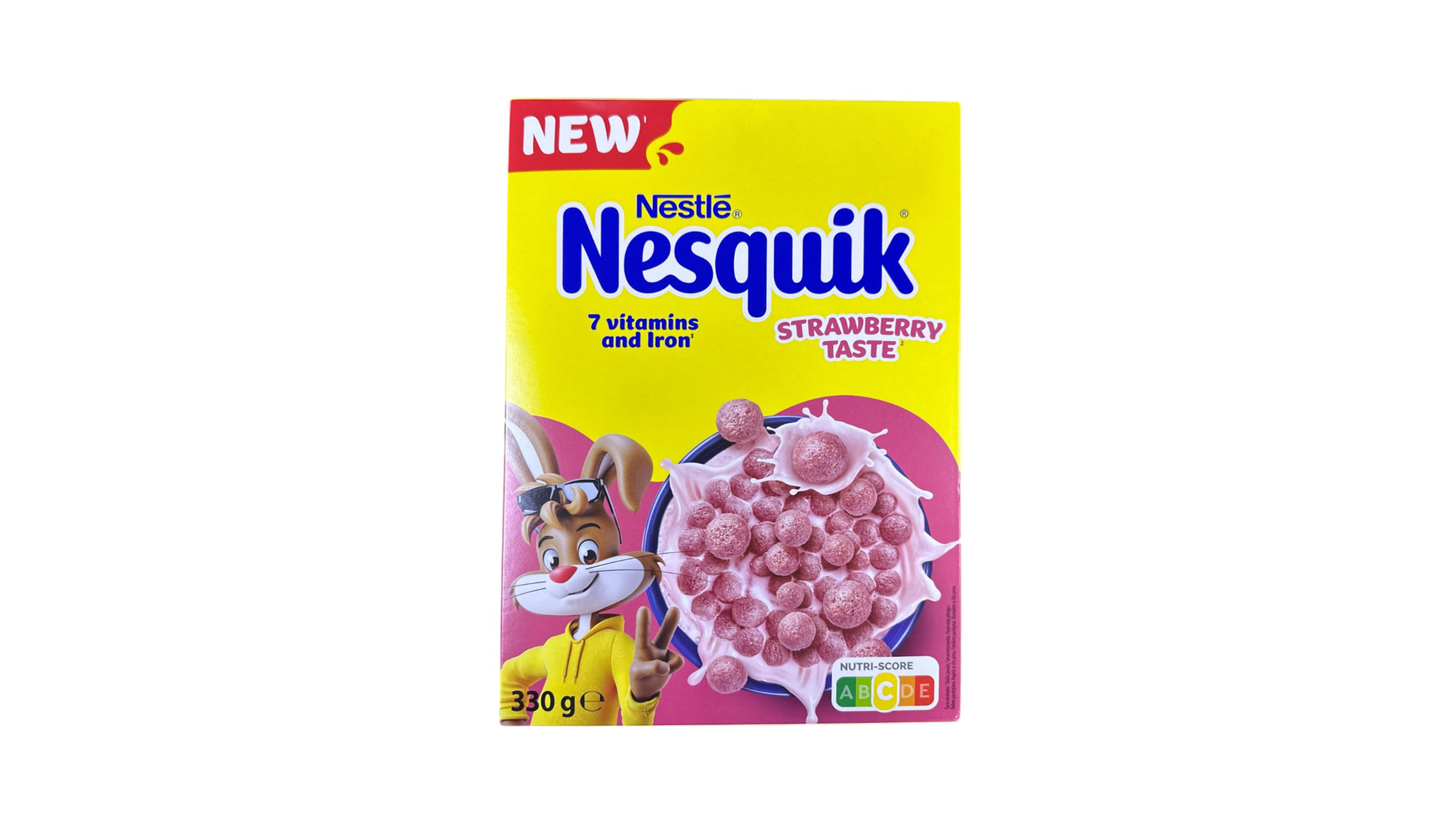 NESTLE nesquik strawberry snídaňové cereálie 330g