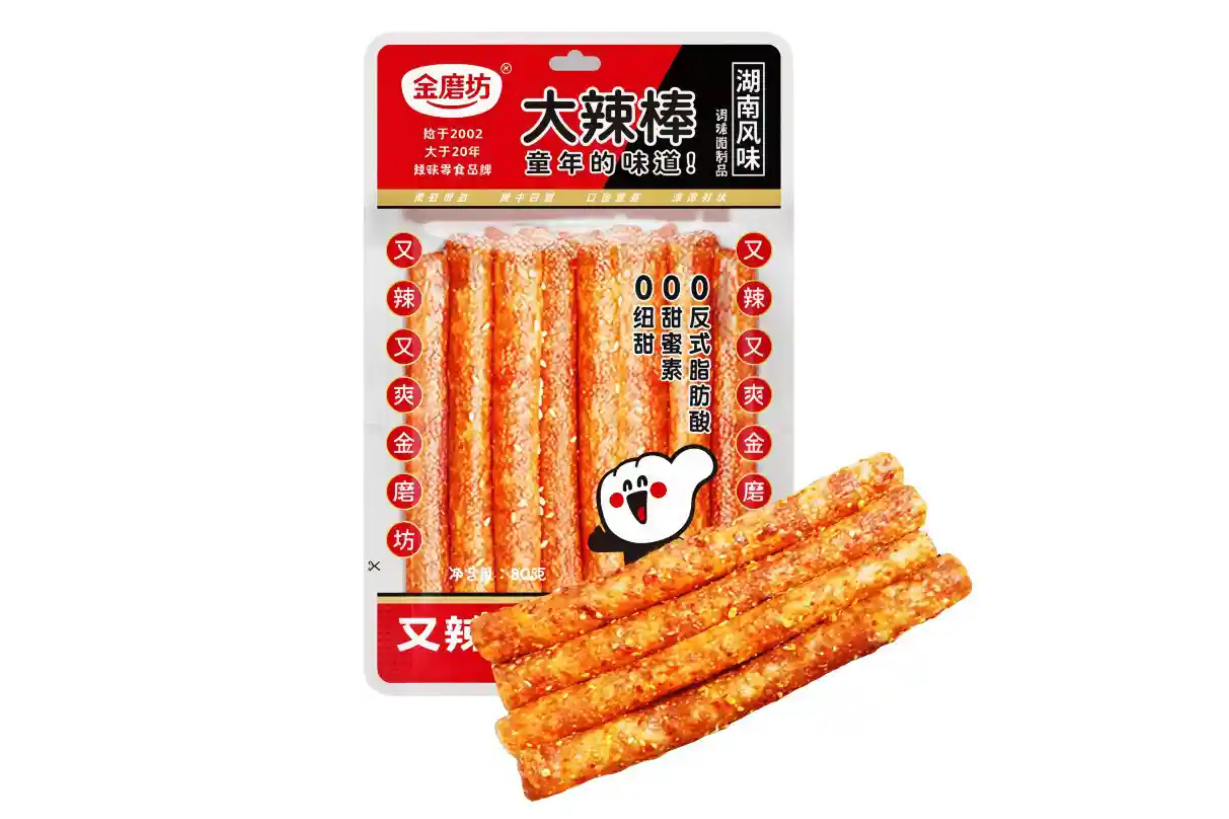 JinMoFang Spicy Wheat Snack 80g