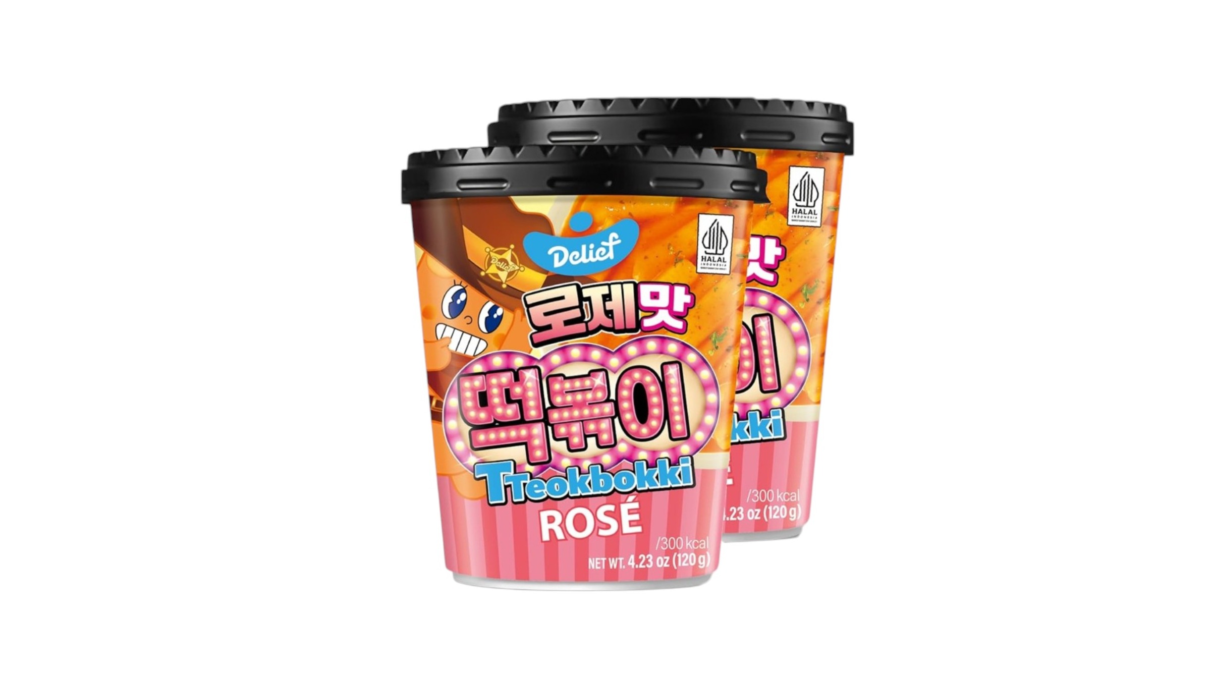Delif topokki rosé v kelímku 120g 1ks