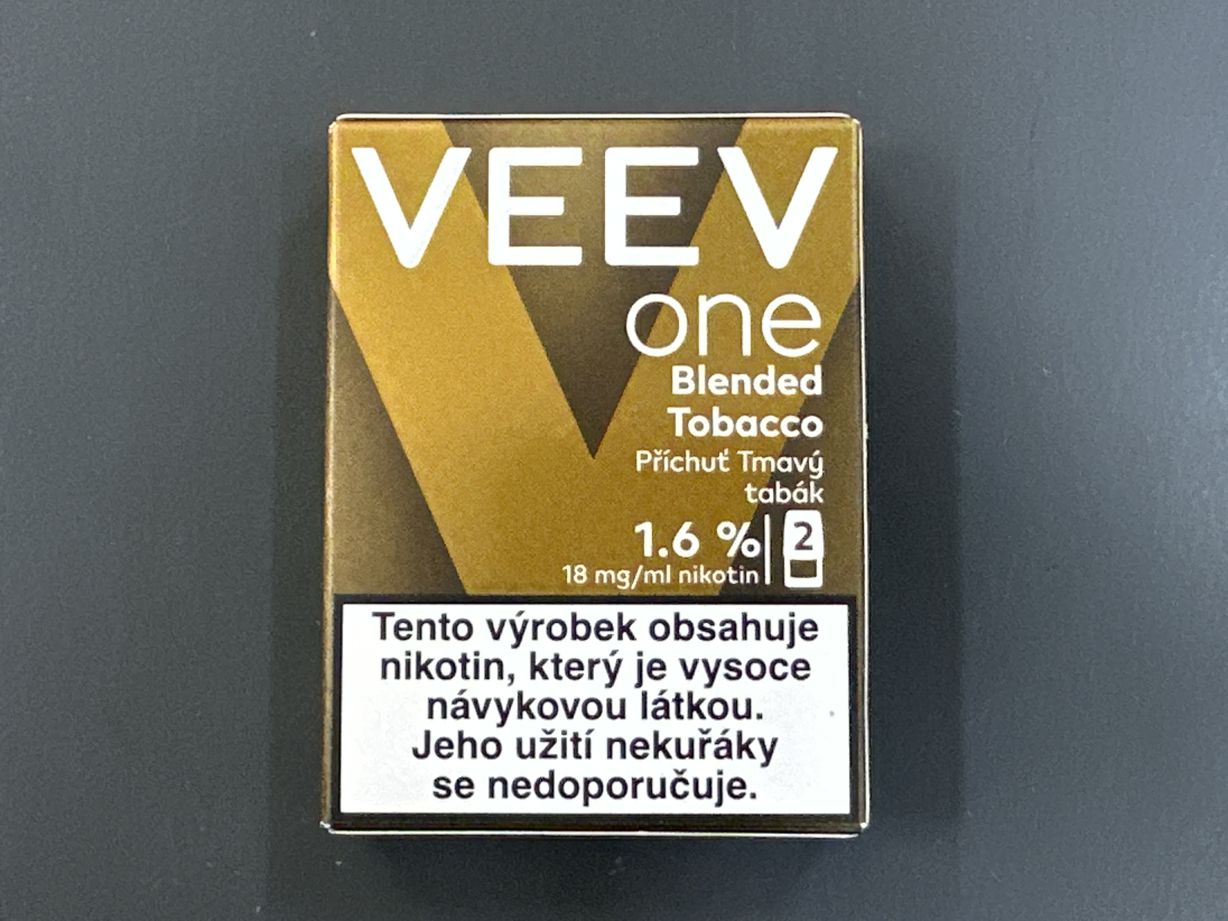 Náplň VEEV ONE BLENDED TOBACCO 18mg 2x2ml