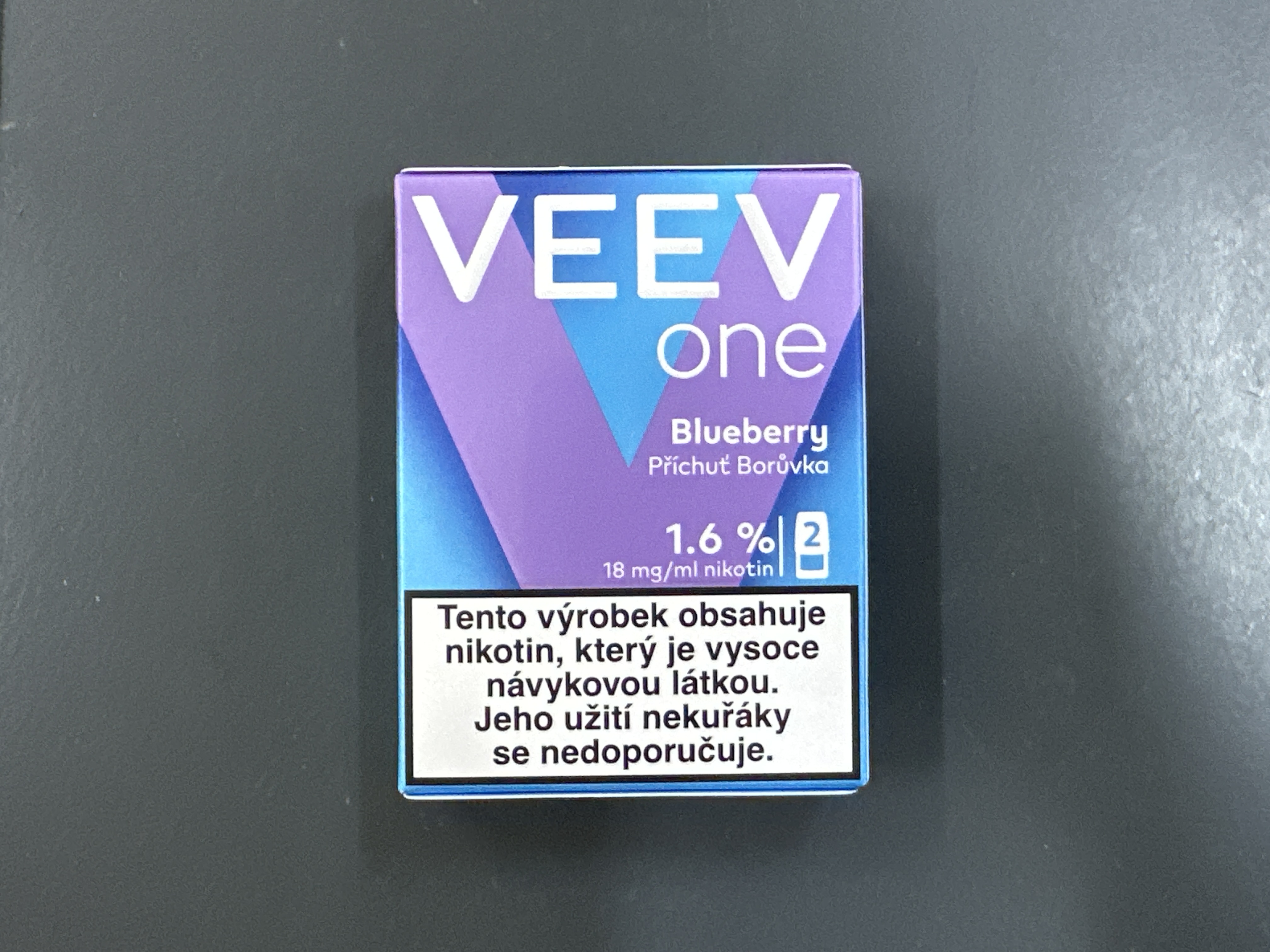 VEEV One Náplně Blueberry krabička 18mg 2x2ml