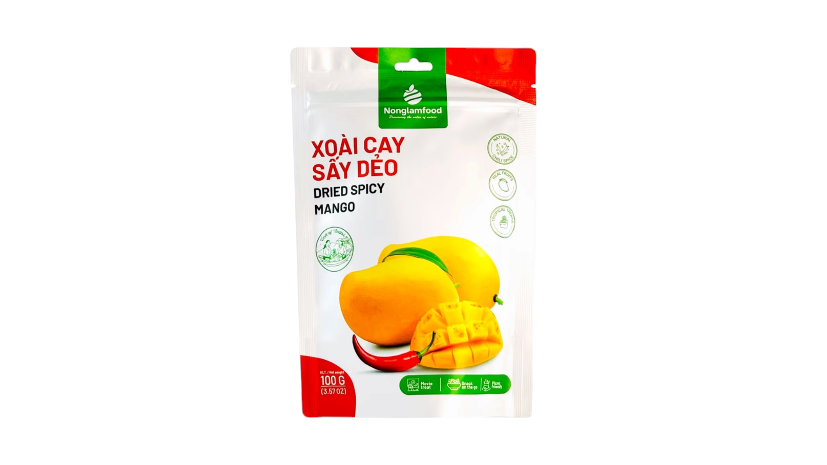 Nonglamfood Šusené palivé Mango 100g