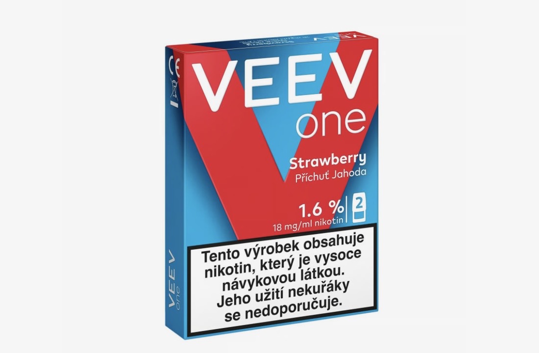 VEEV One Strawberry 2 náplně do e-cigarety