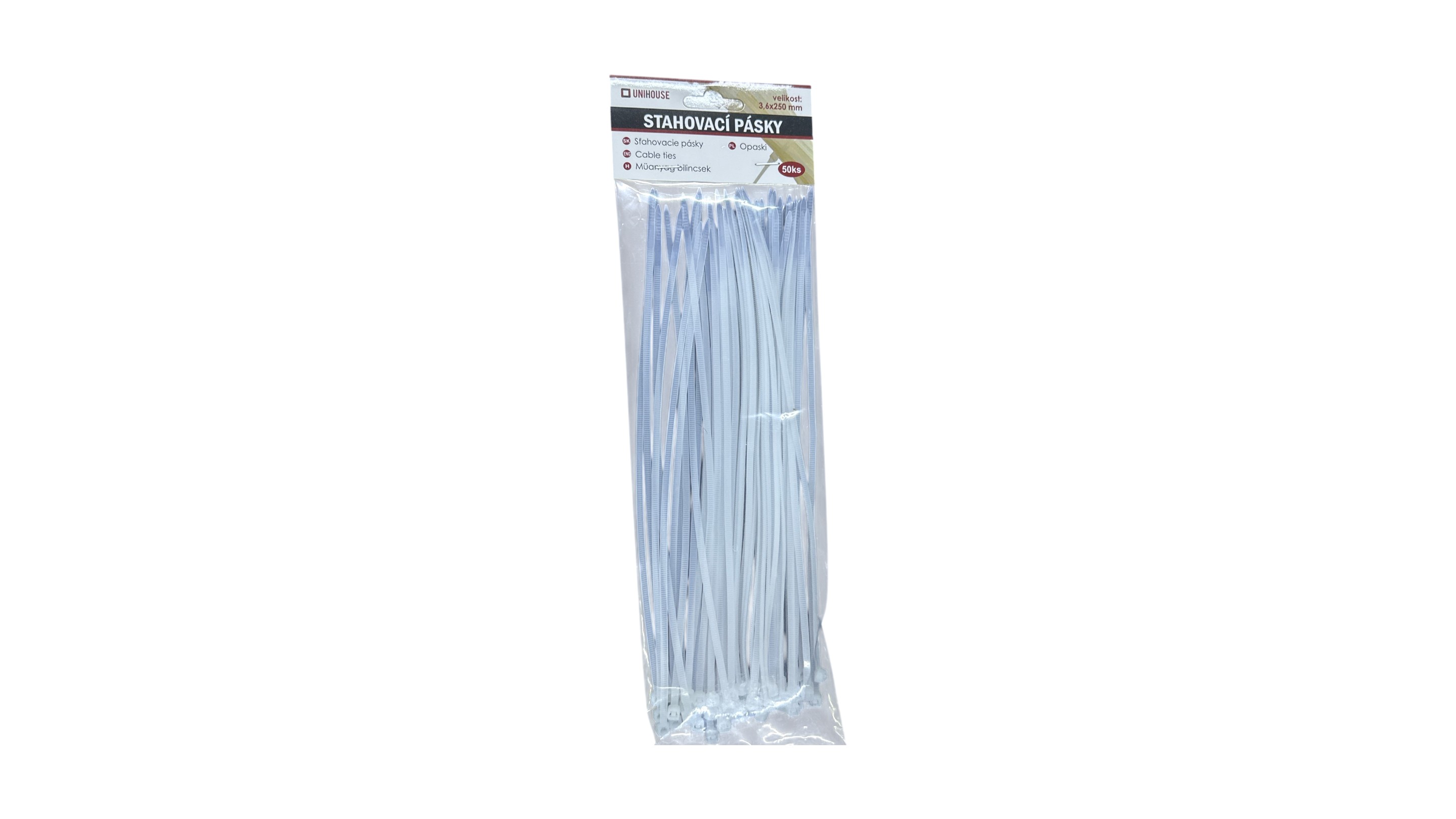 Unihouse stahovací pásky 50ks 3,6x250mm