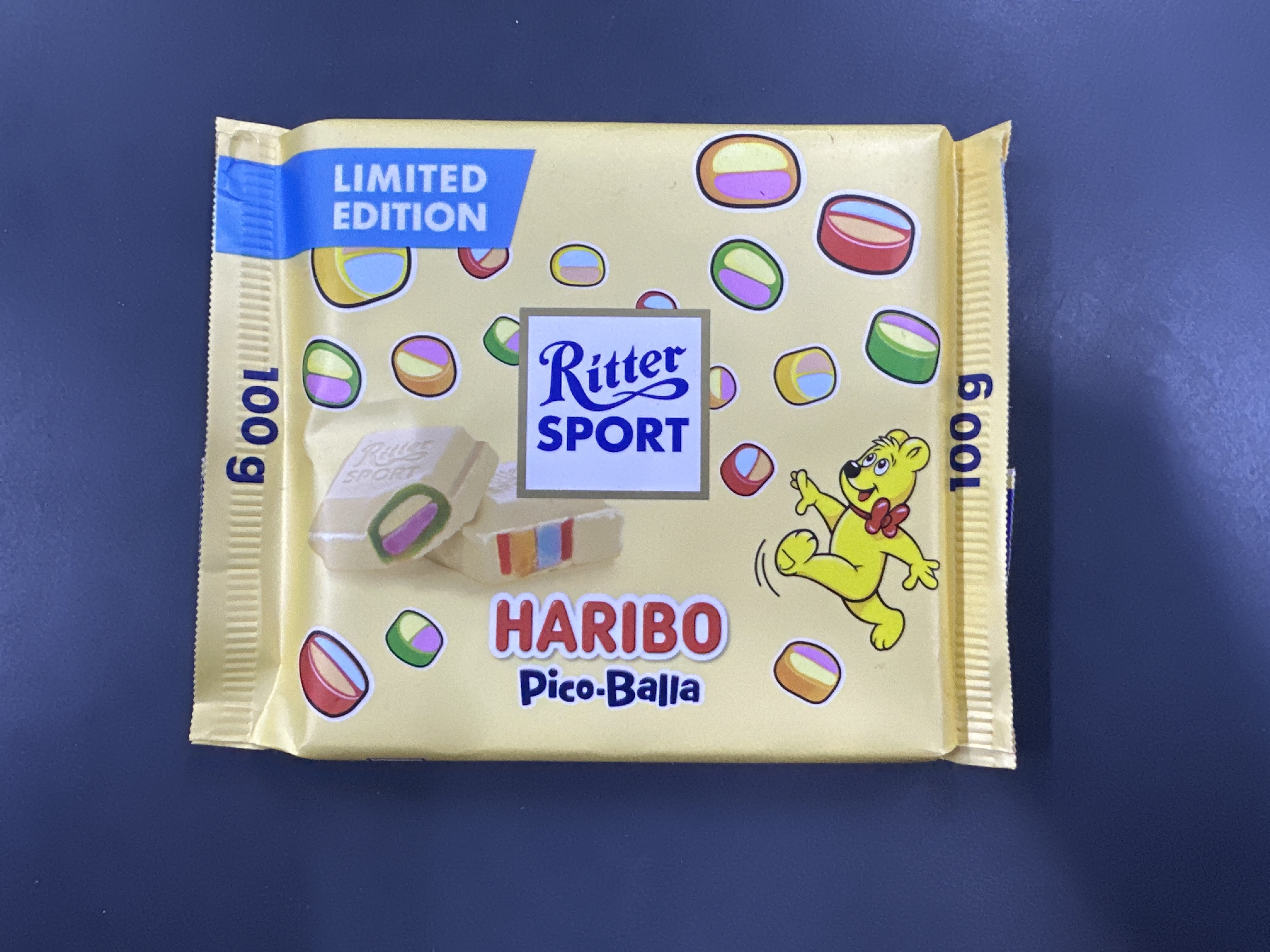Ritter sport bílá čokoláda Haribo Pico-Balla 100g