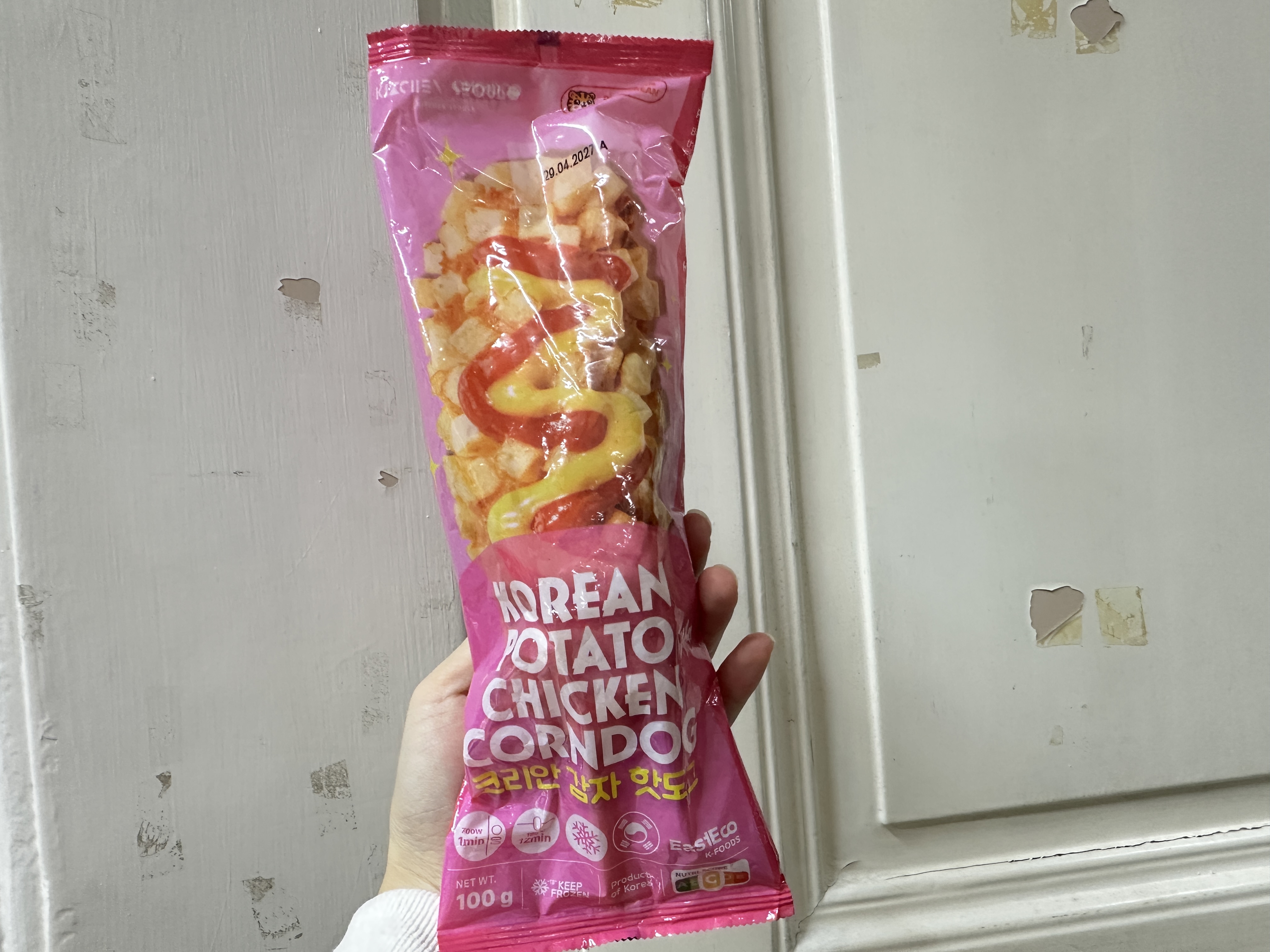 Korejsky corrndog chicken + potato 100g 1ks