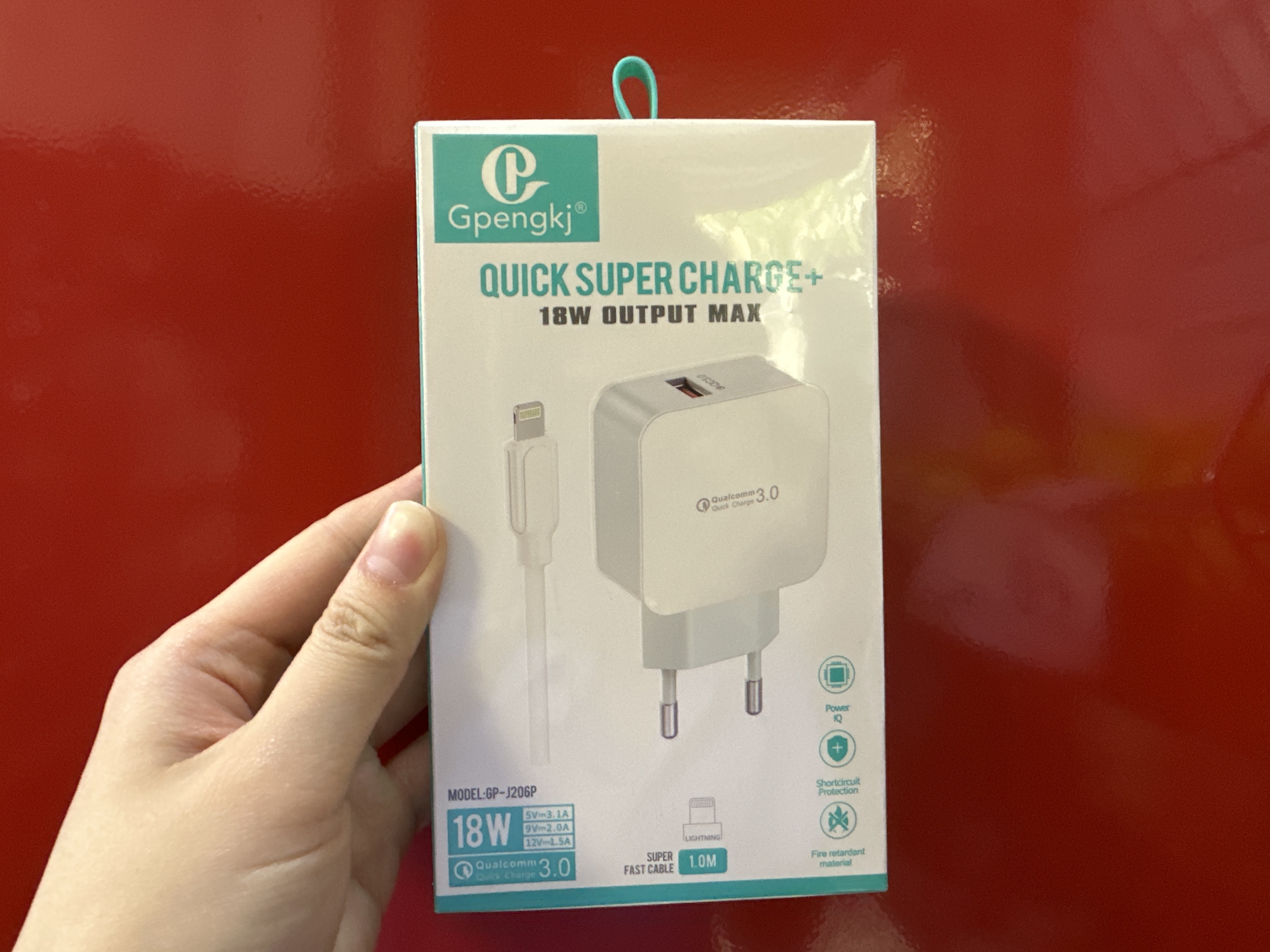 Gpengkj 18W nabíječka s kabelem 1.0M  ( usb - iphone )