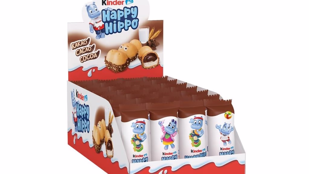 Kinder Happy Hippo Cocoa - oplatka s kakaovou náplní 28g 1ks
