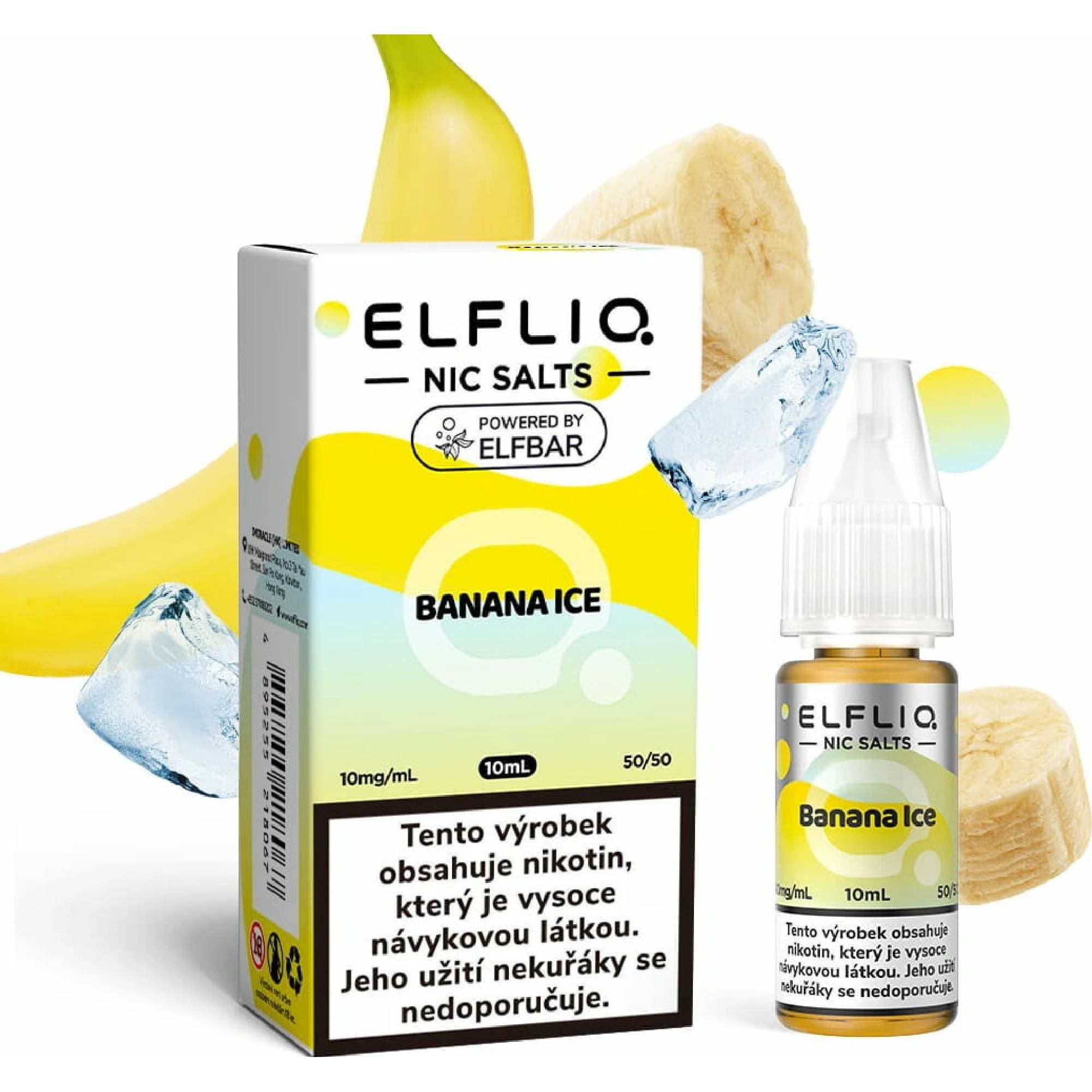 K18+ E-LIQUID ELF BAR ELFLIQ BANANA ICE 10ML