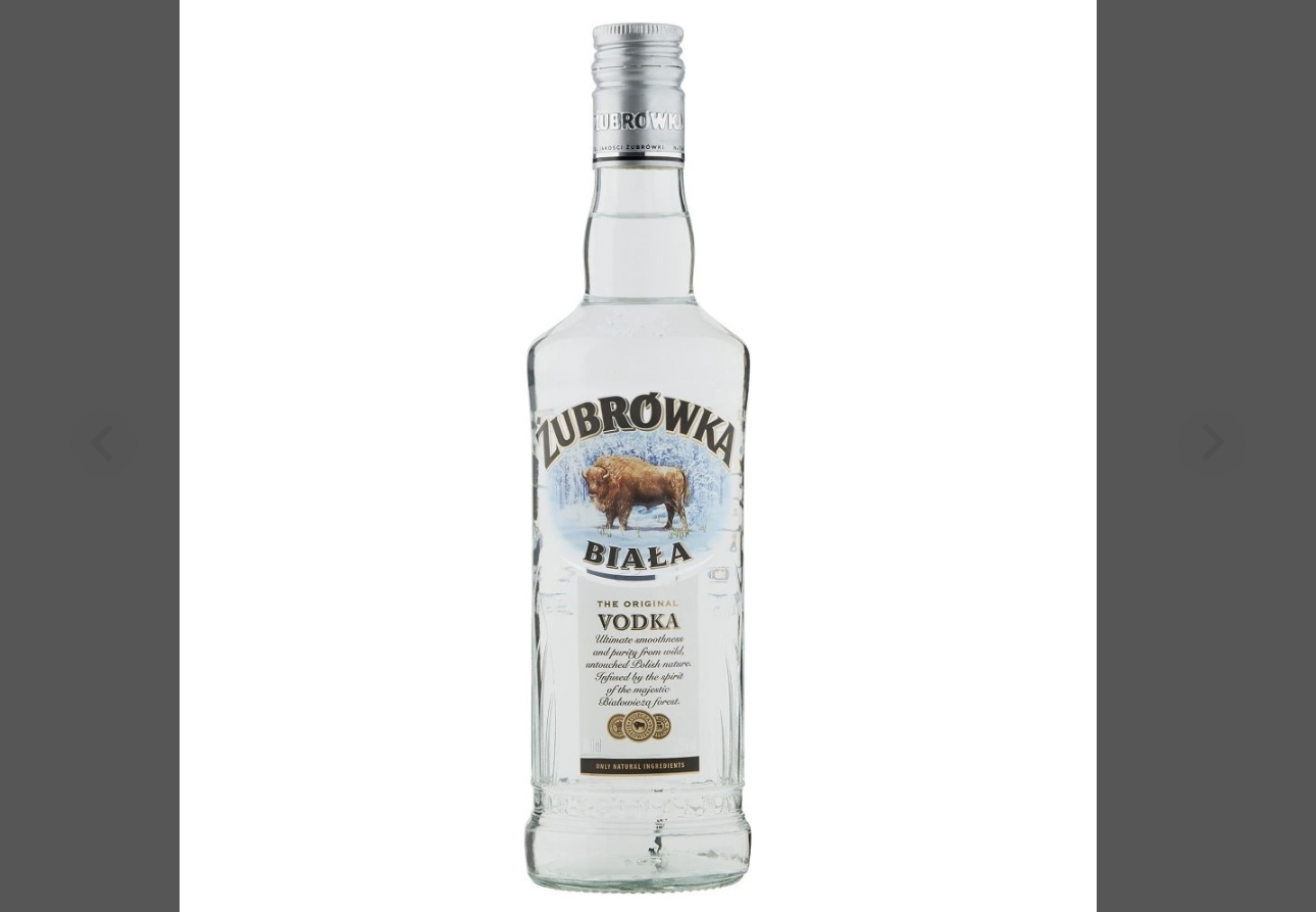 Vodka Zubrowka Biala 37,5% 1l