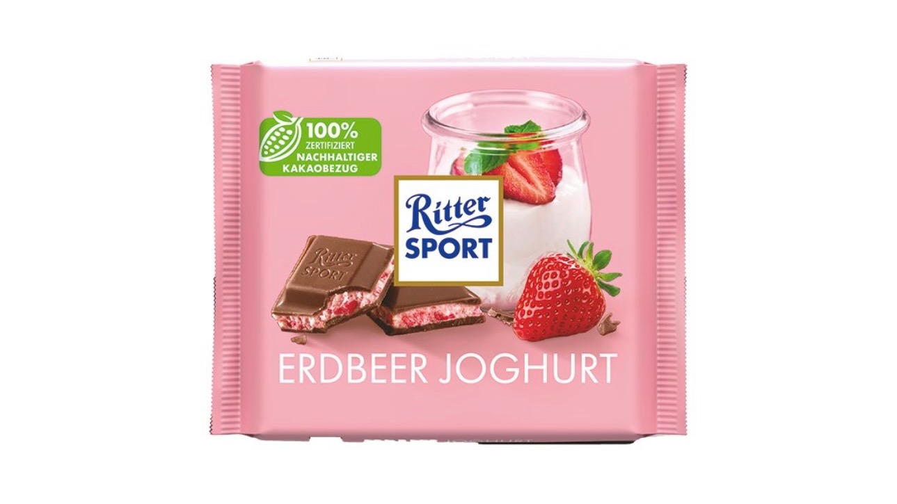 Ritter Sport čokoláda jahoda-jogurt 100g