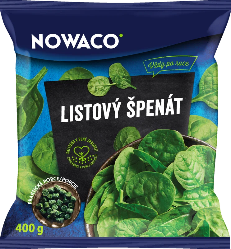 Nowaco Listový špenát 400g