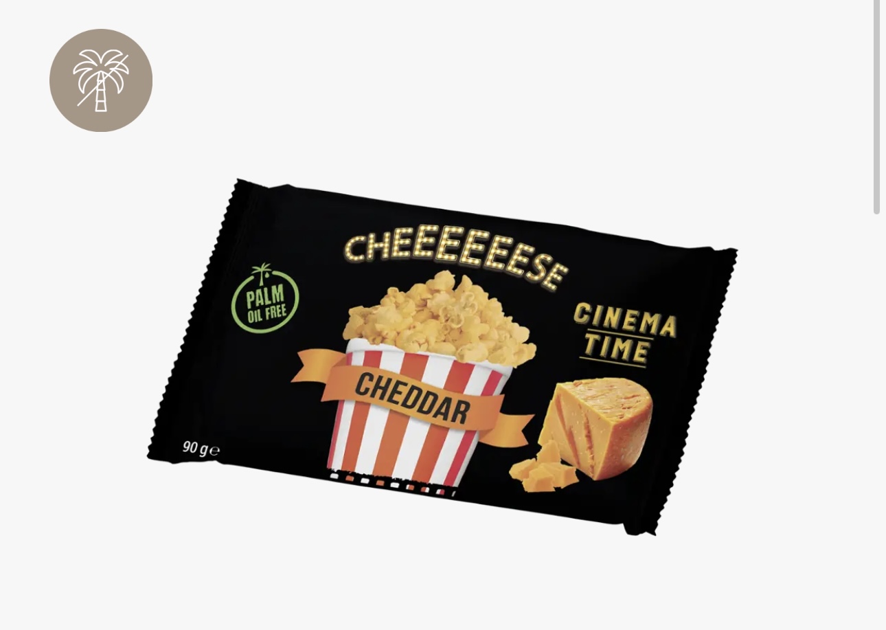 cinema time Mikrovlnný popcorn Cheese Cheddar 90g