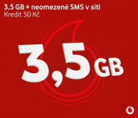Vodafone SIM karta na data 3,5GB 1ks