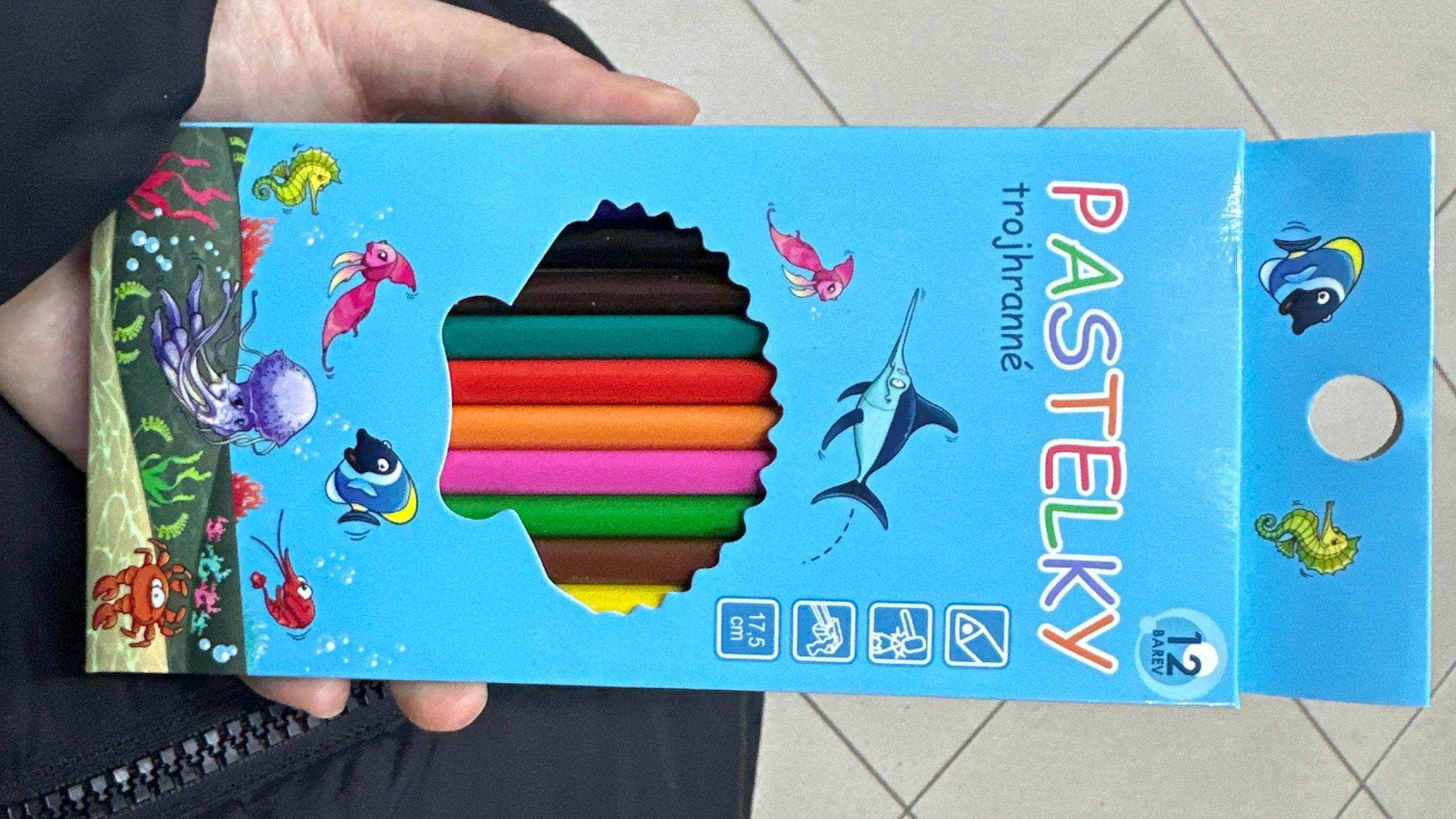Pastelky trojhanné 12brev