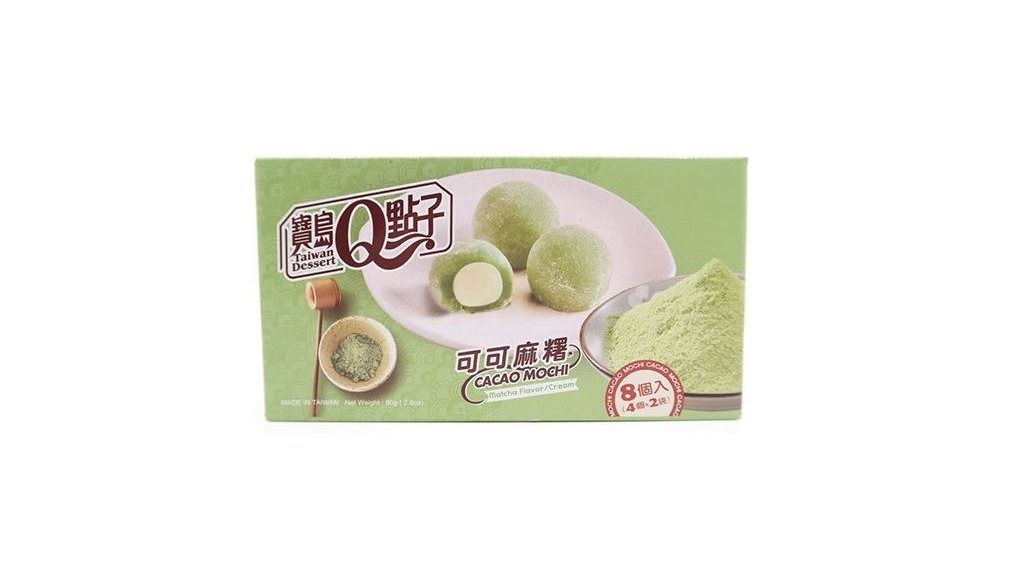Q mochi s příchutí kakaových zelený čaj 80g