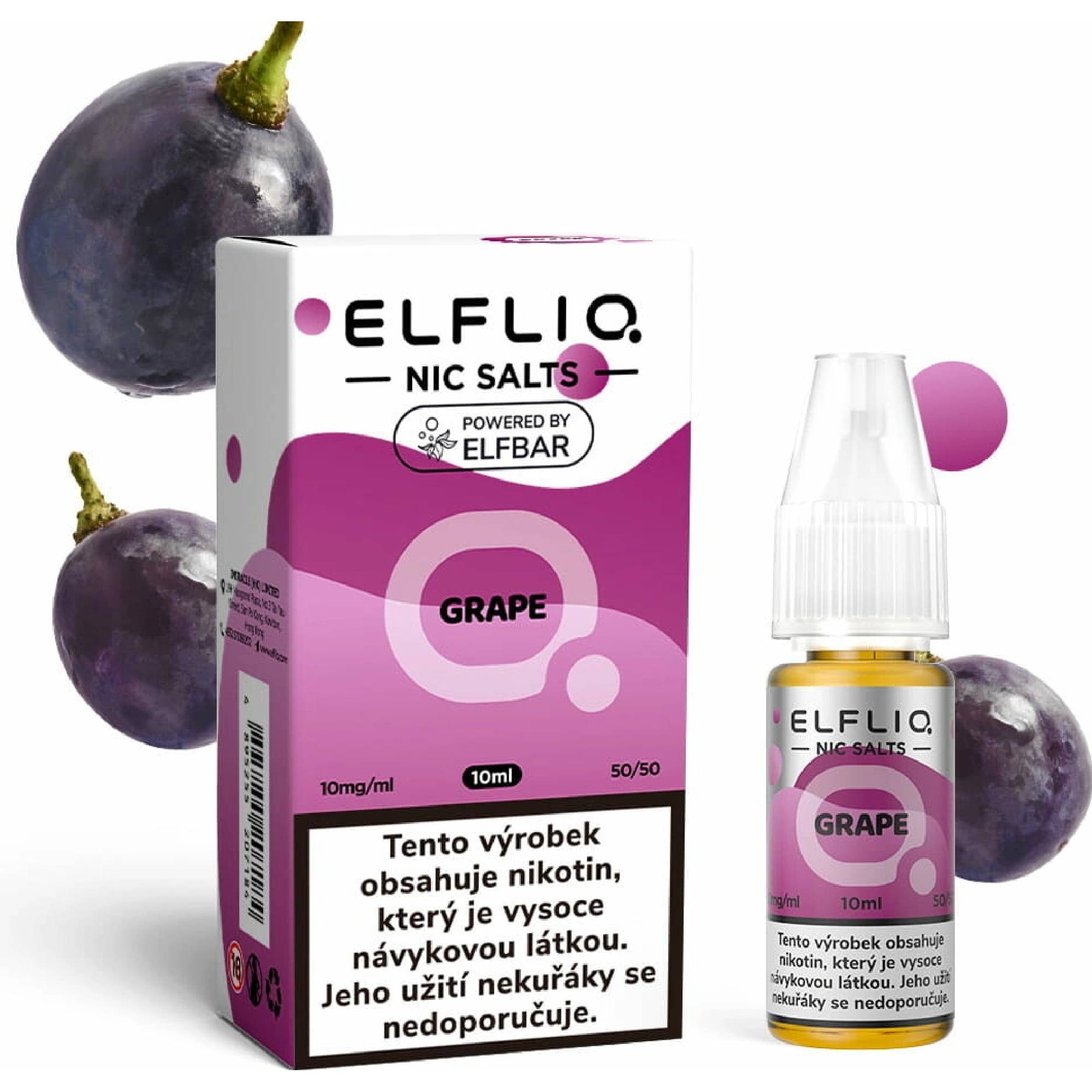 K18+ E-LIQUID ELF BAR ELFLIQ GRAPE 10ml