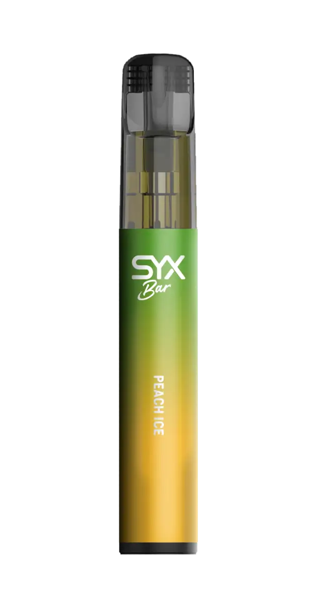 K18+ SYX BAR Peach Ice Jednorázová e-cigareta 1000potahu
