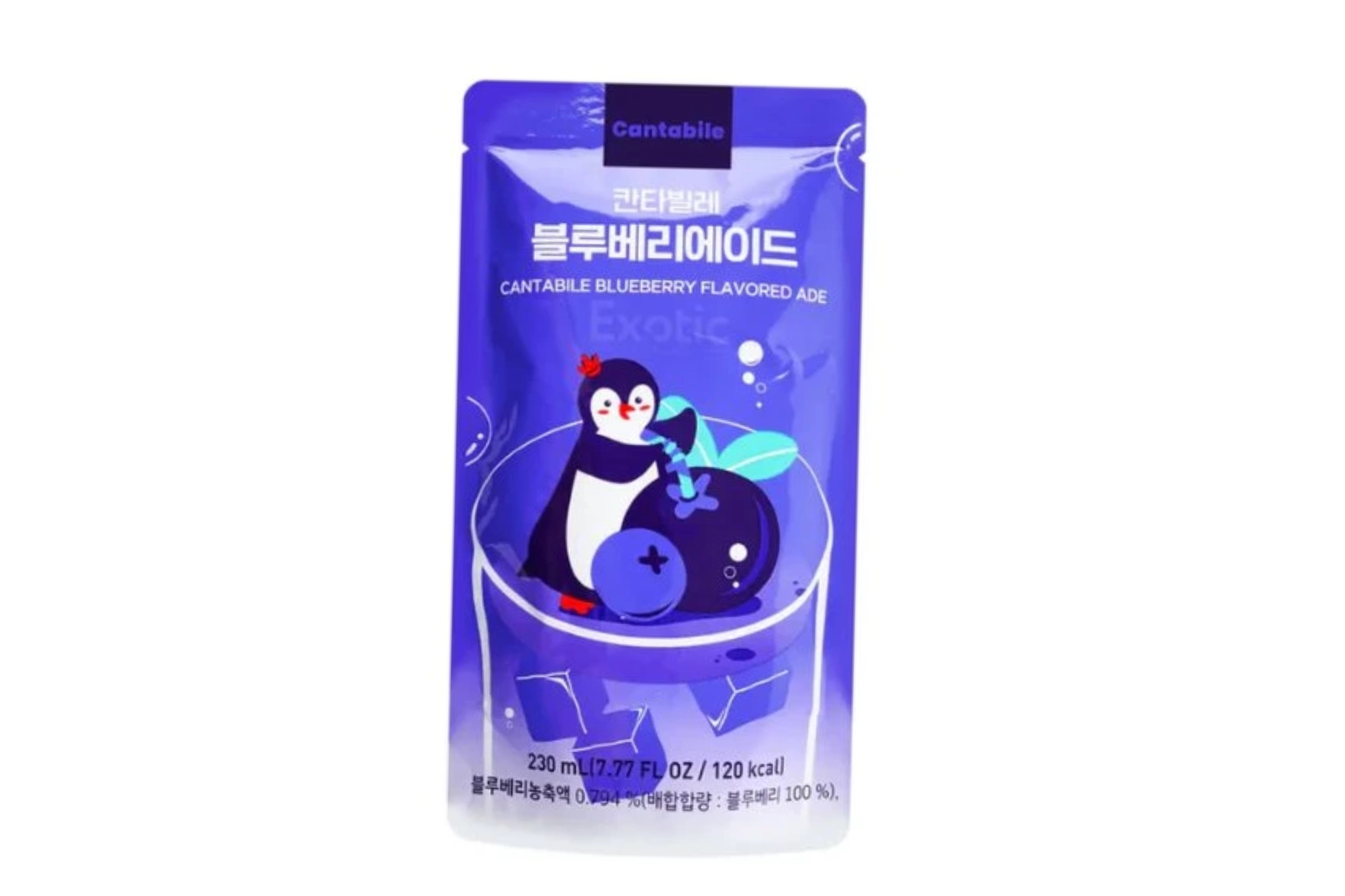 CANTABILE BLUEBERRY ADE 230ML KOR Napoj