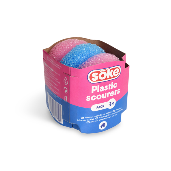 Plastová drátěnka Spontex Söke 3 kusy