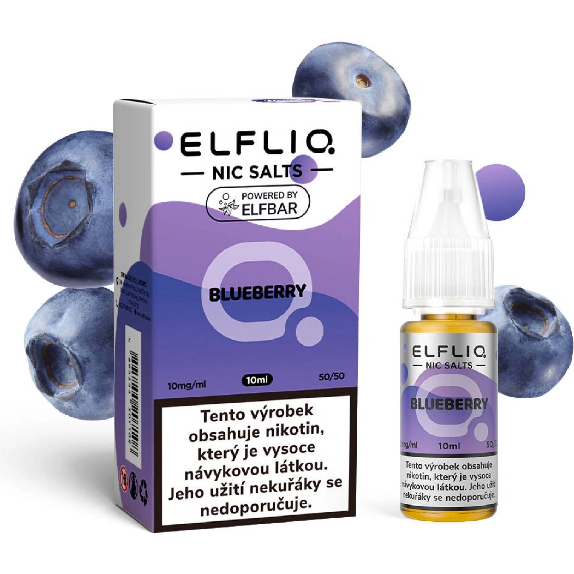 K18+  E-LIQUID ELF BAR ELFLIQ BLUEBERRY 10ml
