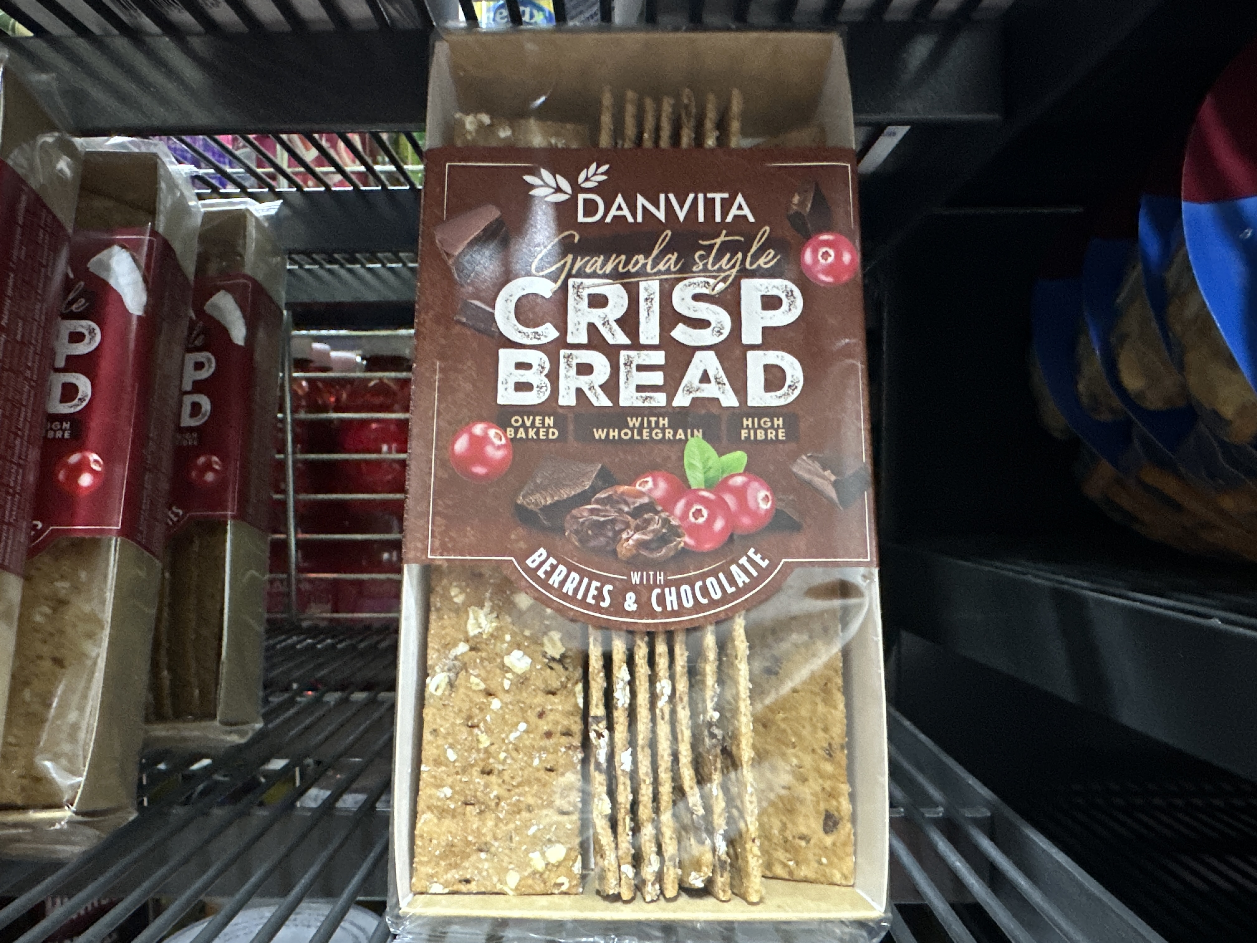 Danvita křehký chléb granola pšeničný ovoce+čokoláda 130g