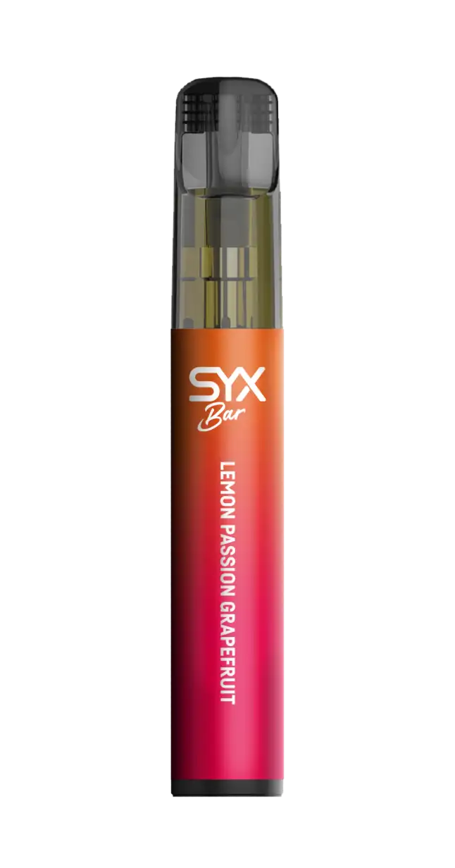 K18+ SYX BAR Lemon Passion Grapefruit Jednorázová e-cigareta 1000potahu
