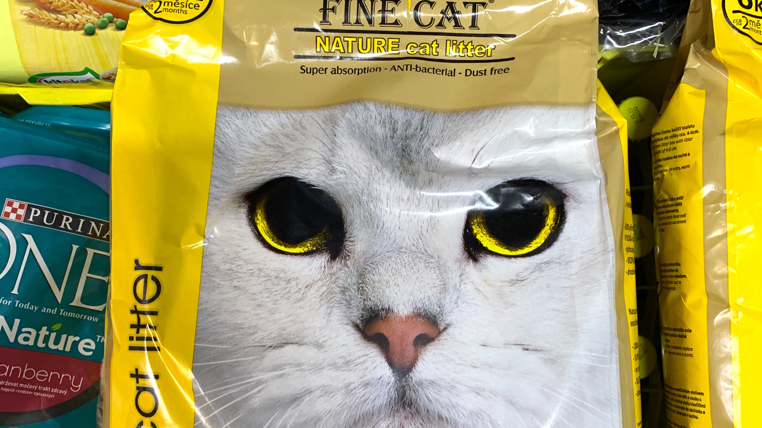 FINE CAT Nature cat litter hrudkující stelivo 8kg