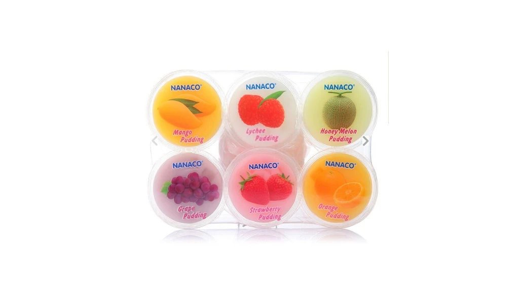 Nanaco mix fruit Želatinové Ovocné Pudinky 480g